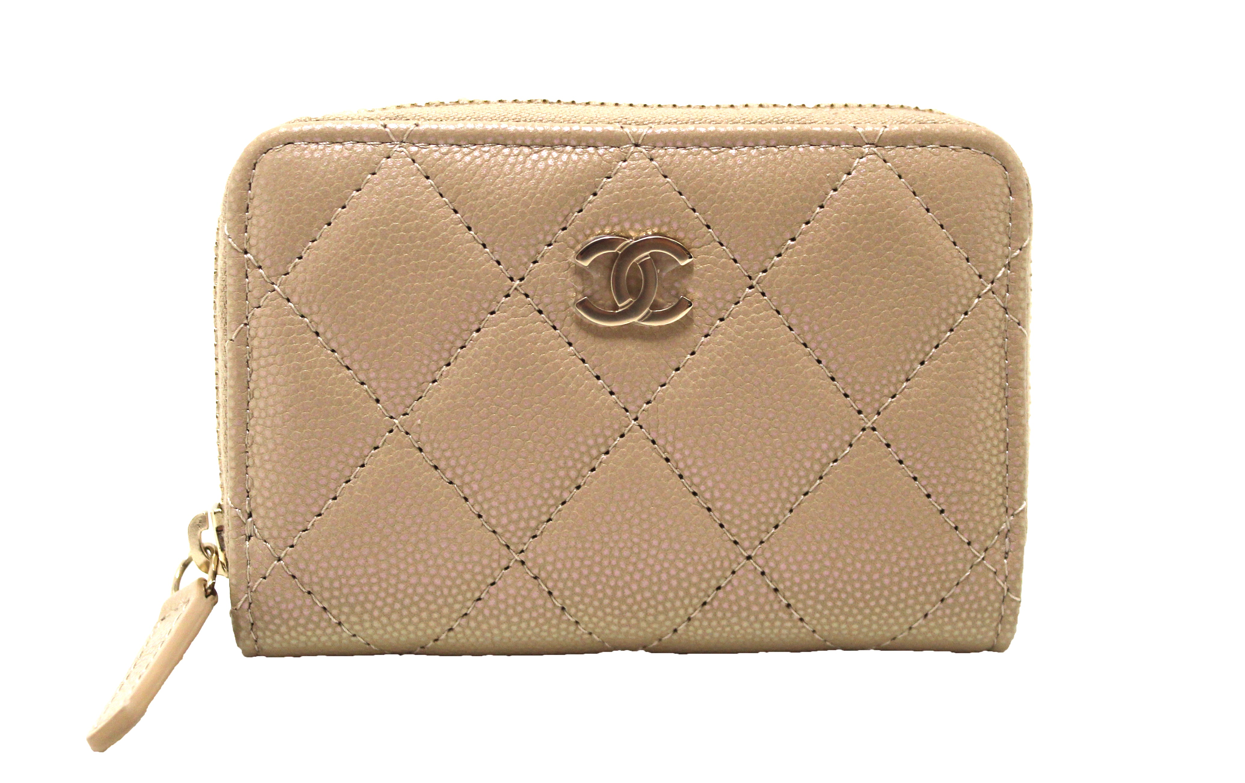 Chanel Classic Round Coin Purse Quilted Lambskin Gold 11172026