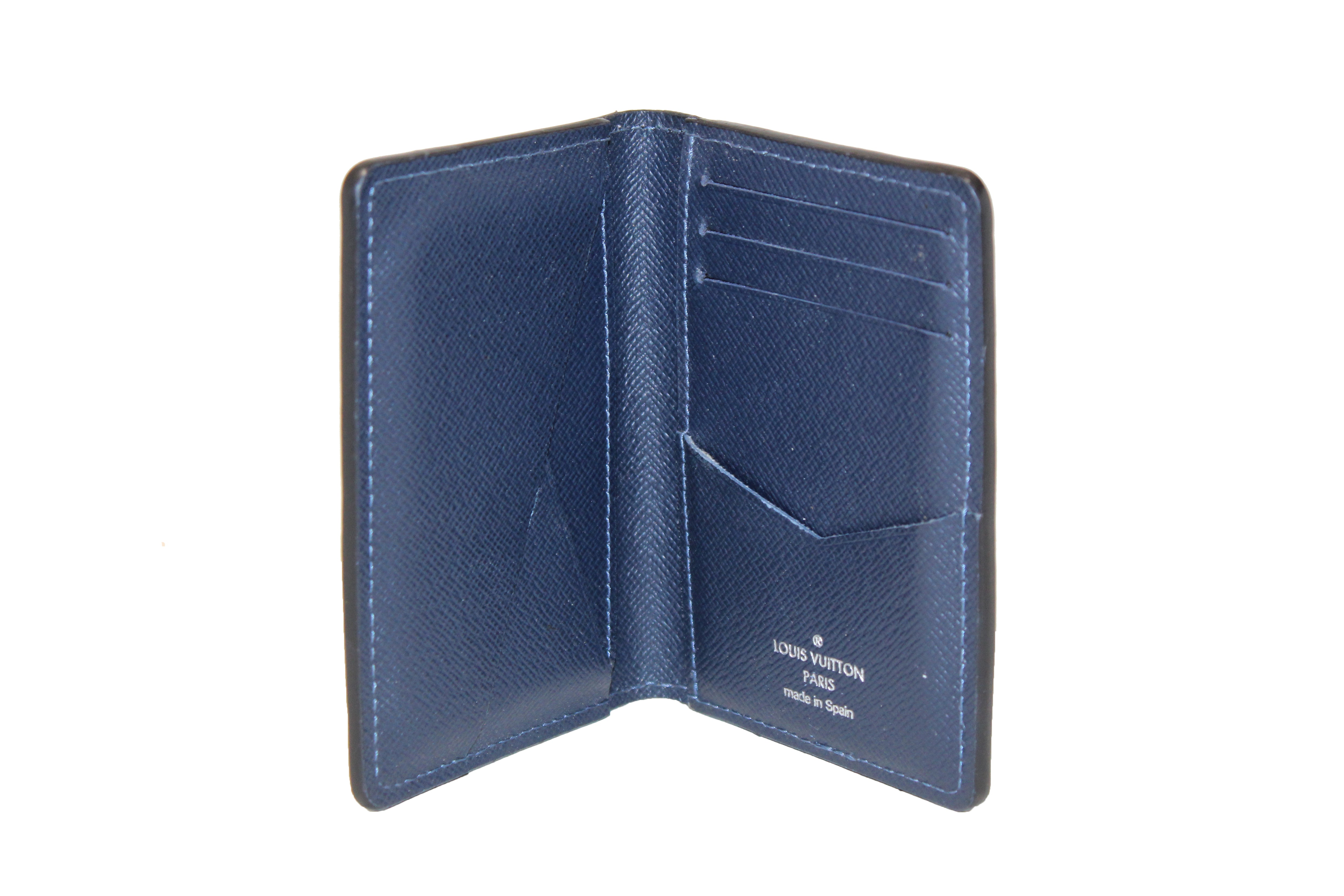Authentic Louis Vuitton Black/Navy Epi Pocket Organizer Card Holder – Paris  Station Shop
