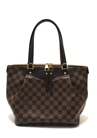 Authentic Louis Vuitton Damier Ebene Westminster PM Tote Shoulder Bag