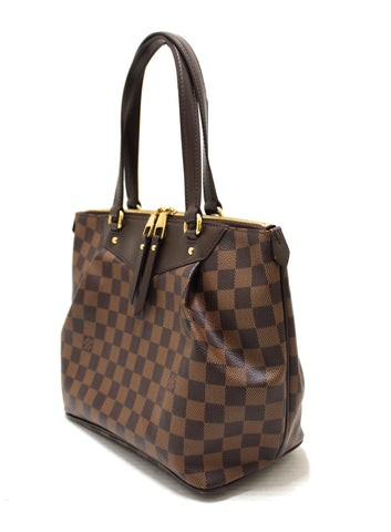 Authentic Louis Vuitton Damier Ebene Westminster PM Tote Shoulder Bag