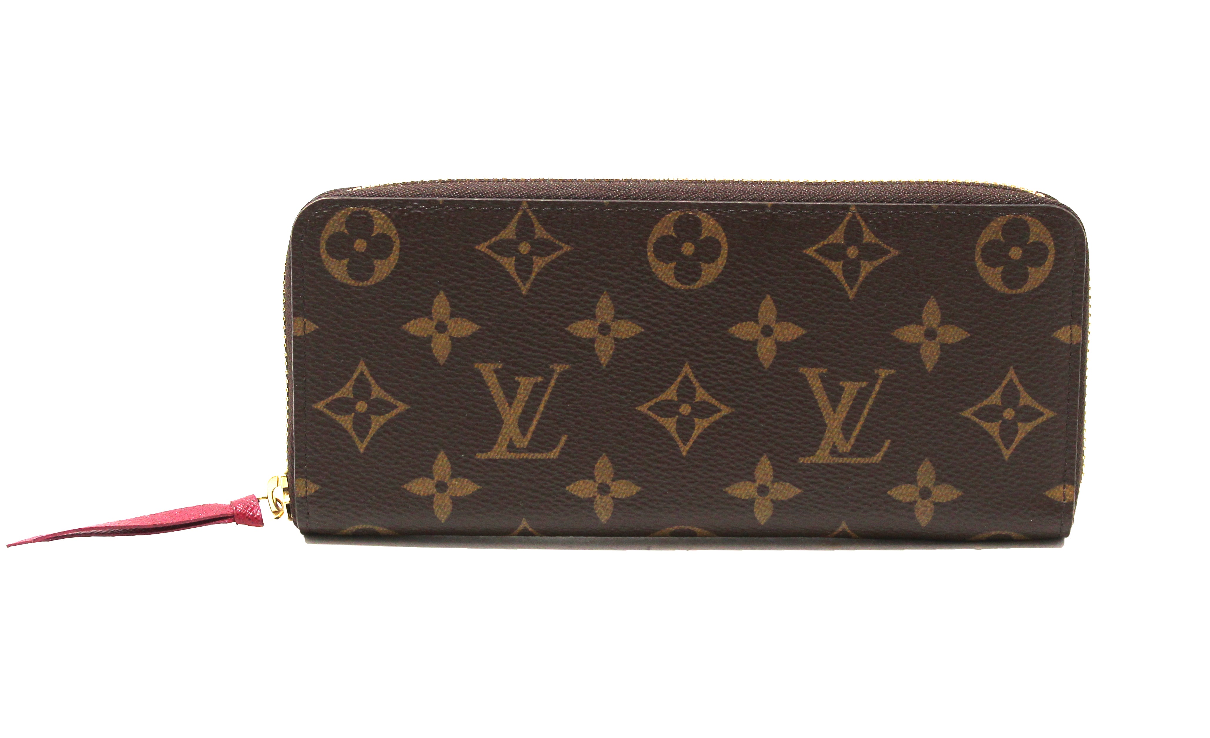 Louis Vuitton Tahiti GM Clemence Leather Round Wallet LV-1104P-0010 For  Sale at 1stDibs