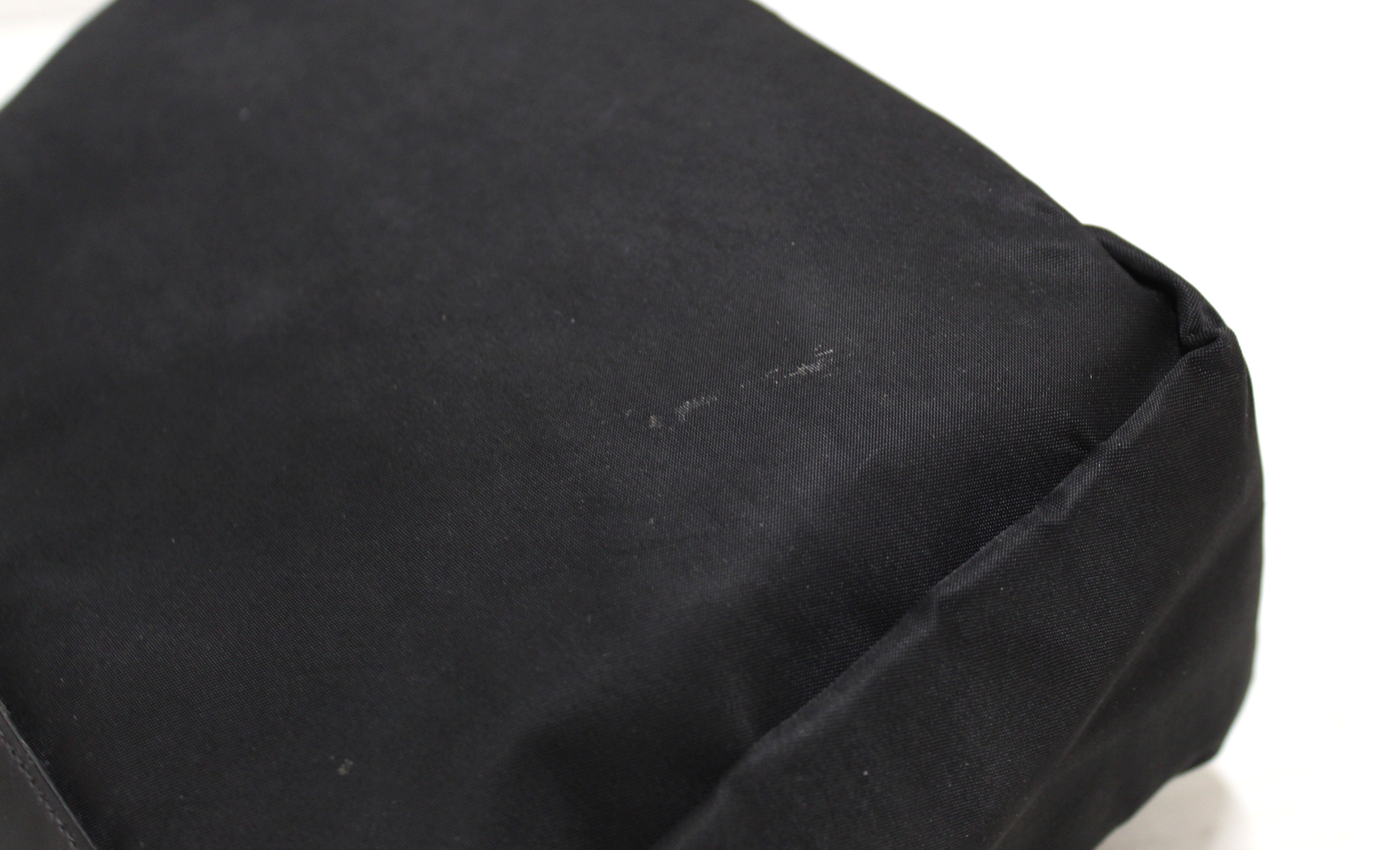Authentic Prada Black Nylon Crossbody Messenger Bag