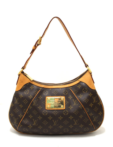 Authentic Louis Vuitton Classic Monogram Thames GM Hobo Shoulder Bag