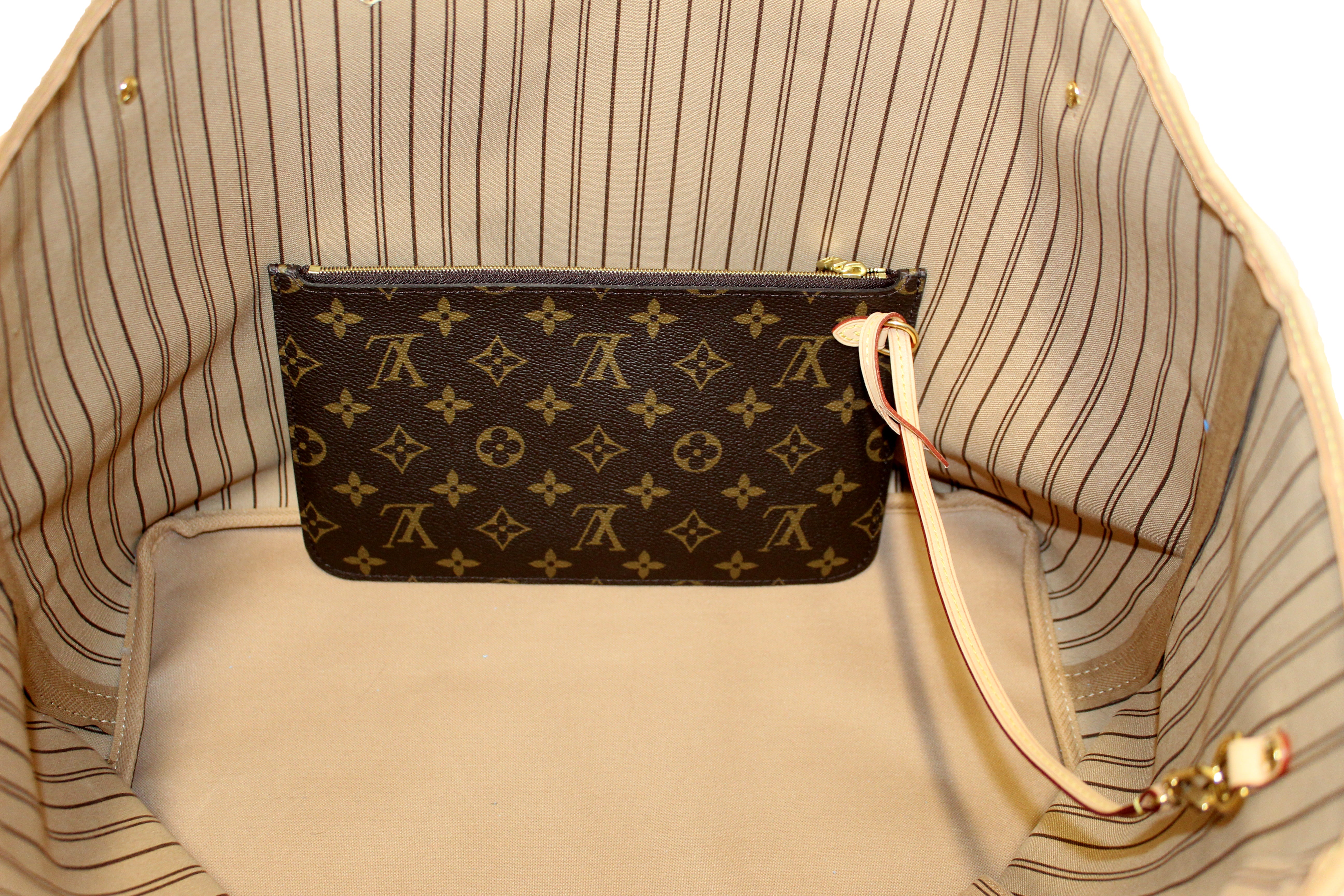 Authentic Louis Vuitton Monogram Neverfull GM Tote Bag Hand Bag