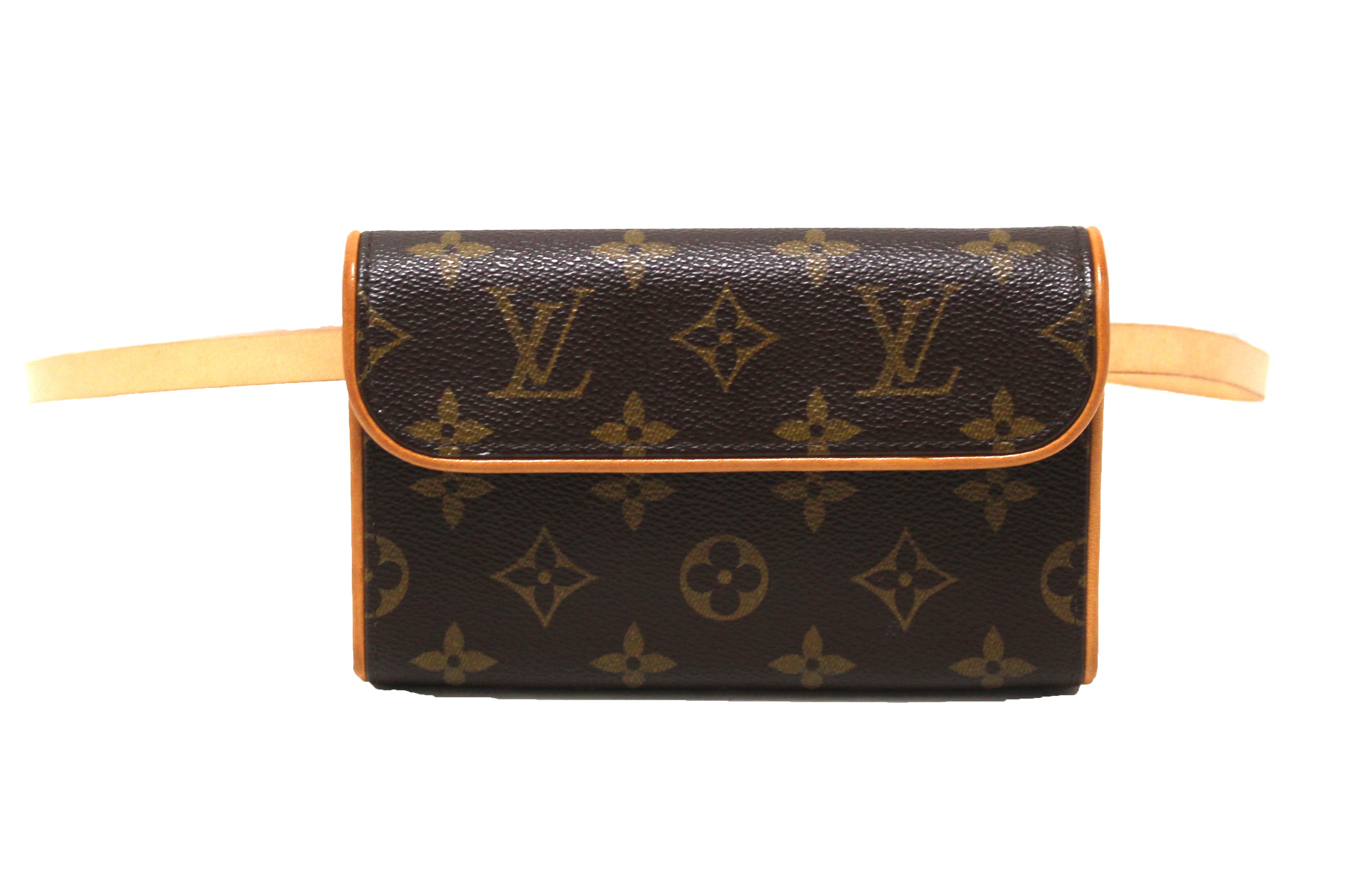 Louis Vuitton Pochette Florentine Brown Canvas Shoulder Bag (Pre