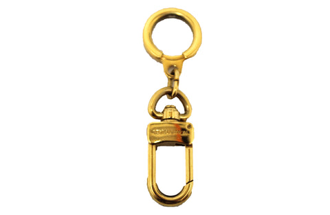 Authentic Louis Vuitton Goldtone Bolt Key Holder And Strap Extender
