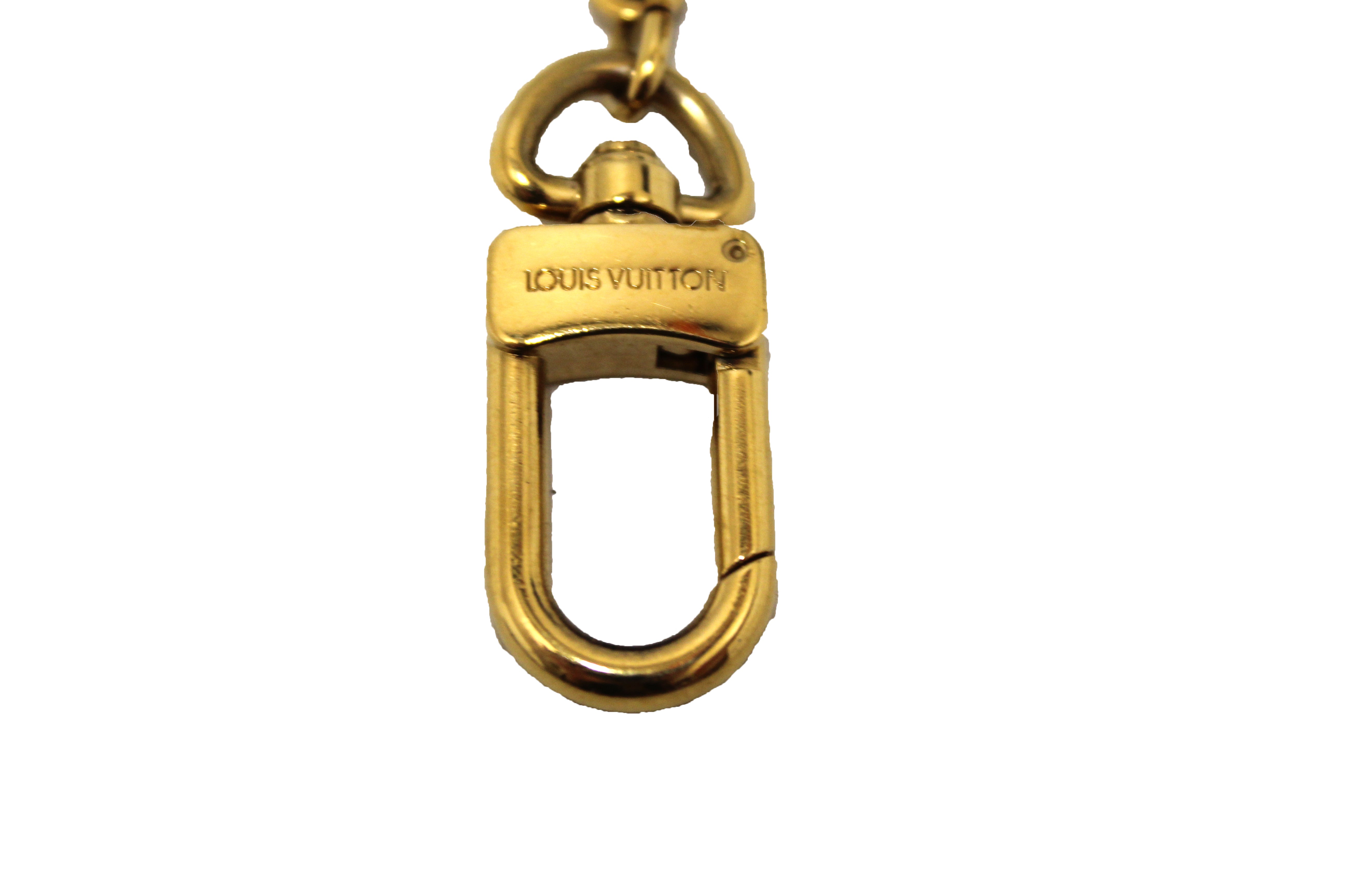 Authentic Louis Vuitton Goldtone Bolt Key Holder And Strap Extender