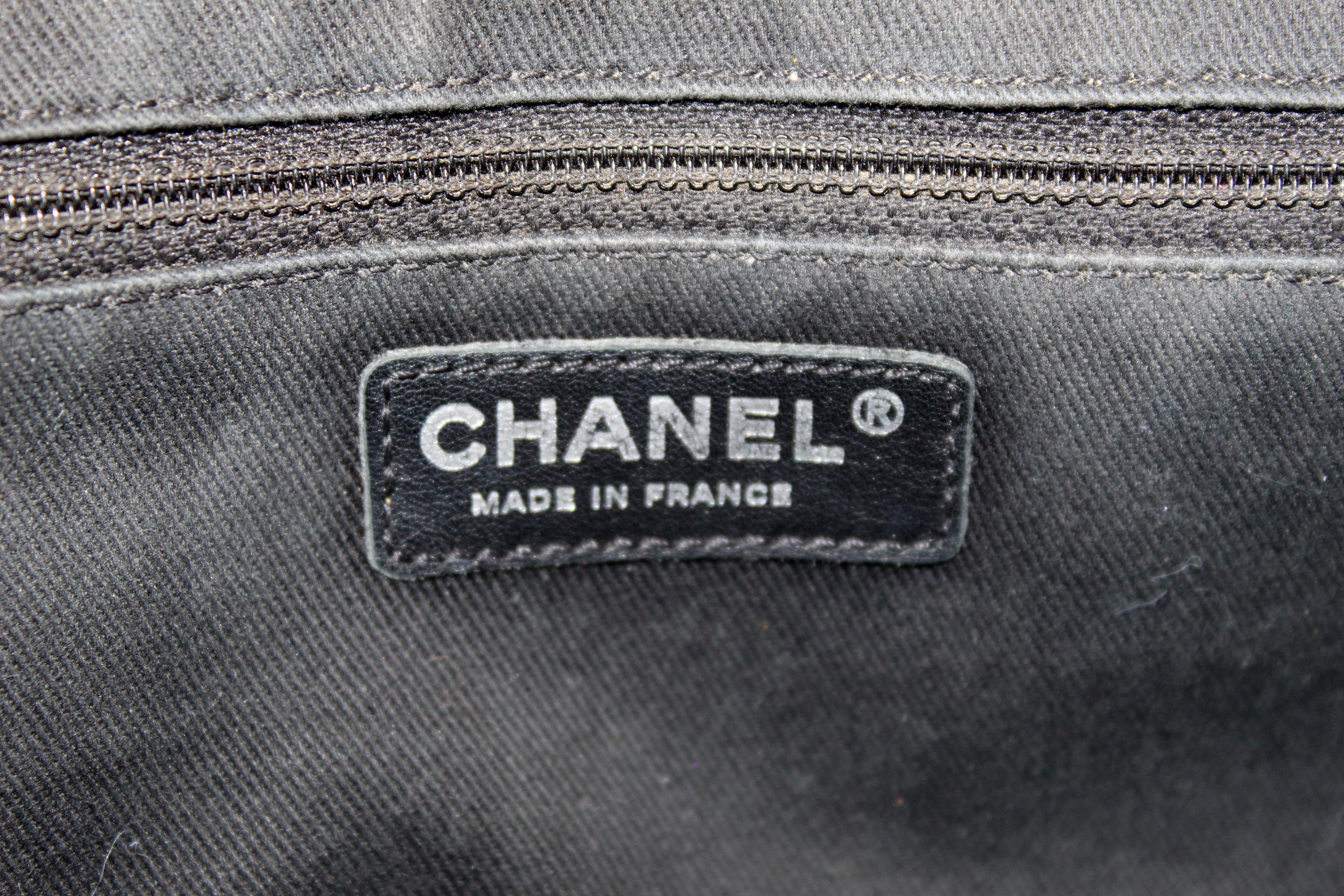 Chanel Black Caviar Leather Half Moon Hobo Bag with Gold Hardware., Lot  #77009