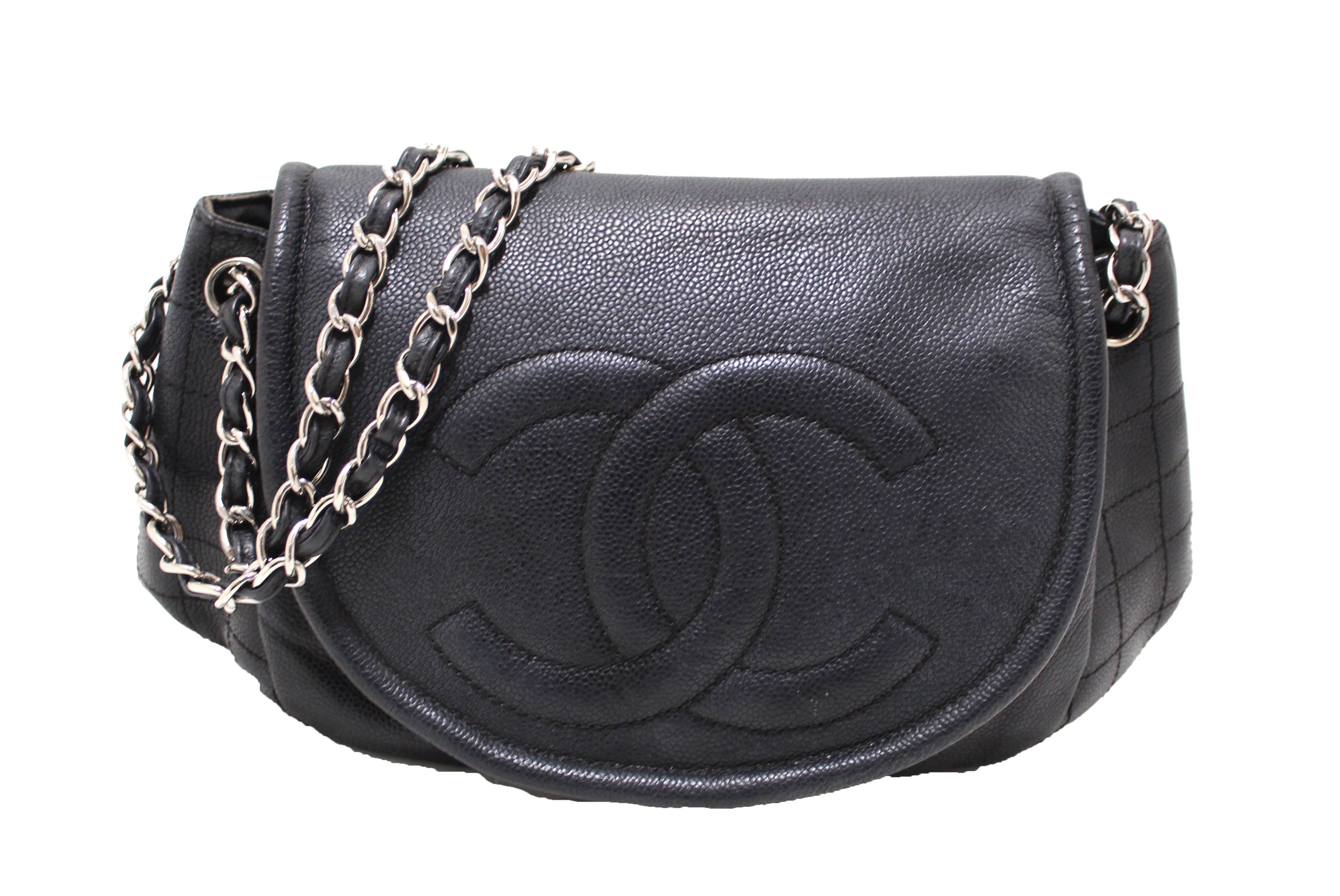 Shop Chanel Caviar Leather Handbags