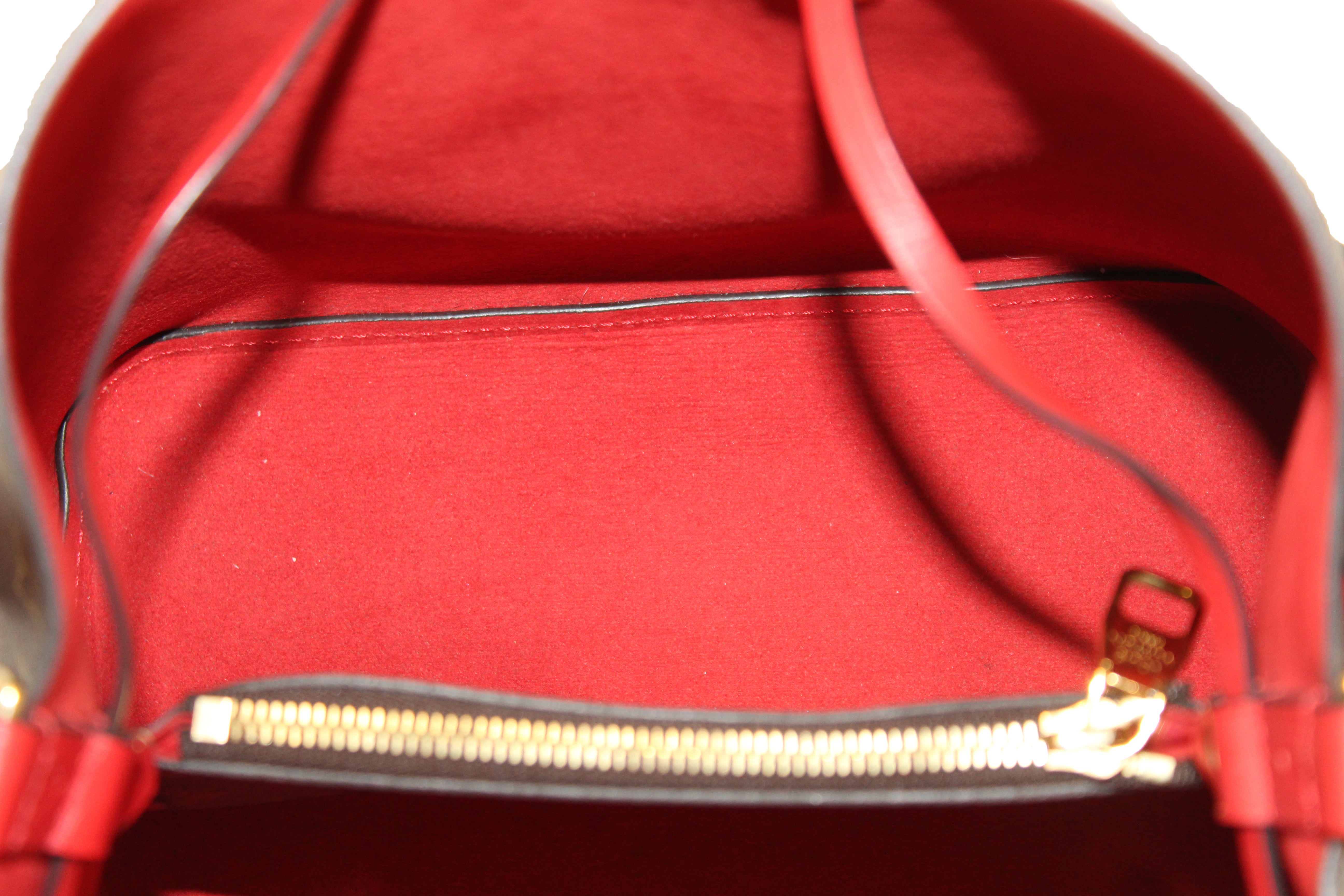 Authentic Louis Vuitton Classic Monogram Red NeoNoe Shoulder Bag