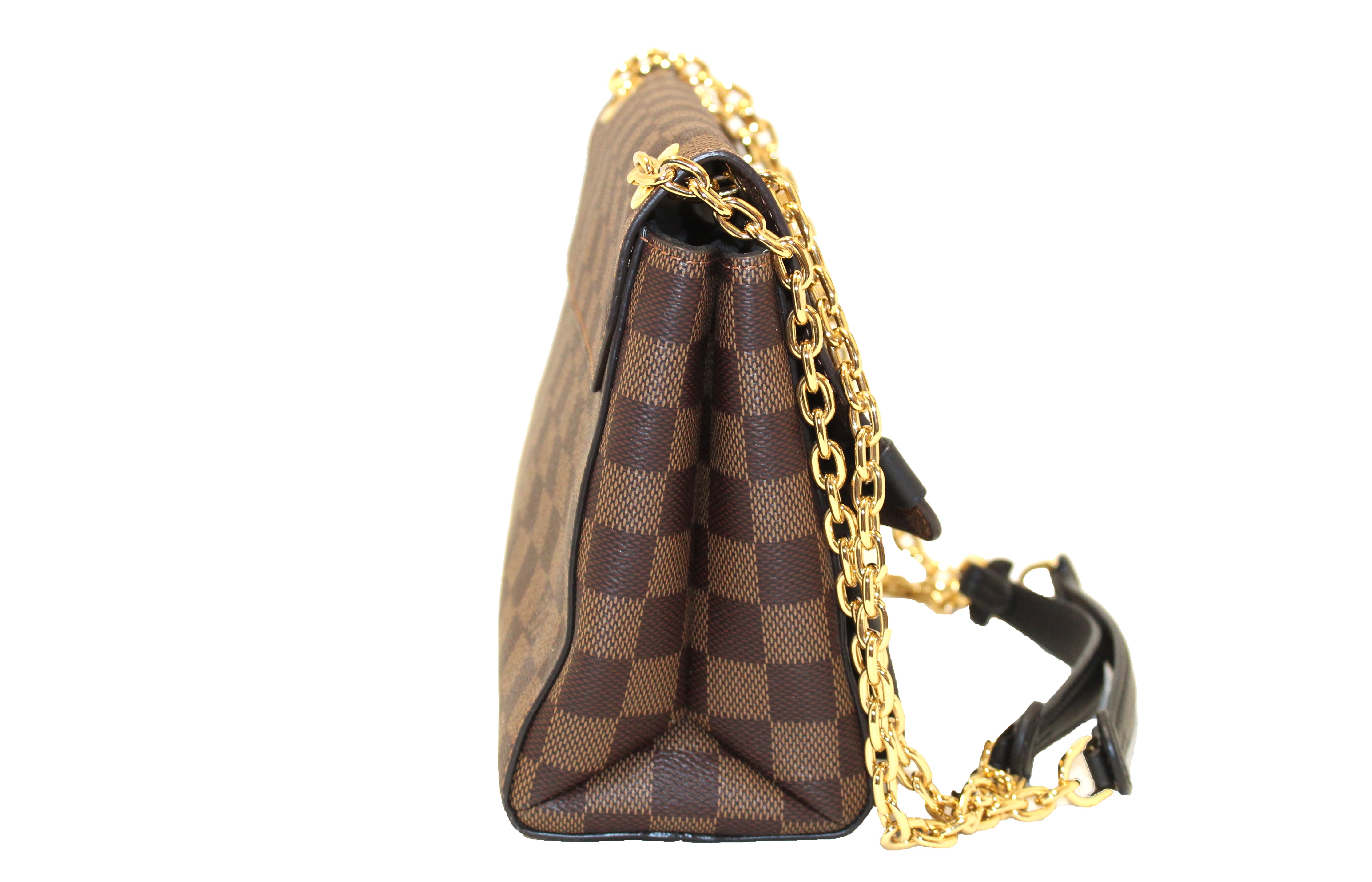 Women Pre-Owned Authenticated Louis Vuitton Monogram Trouville Calf Canvas  Brown Handbag Top HandleBag 