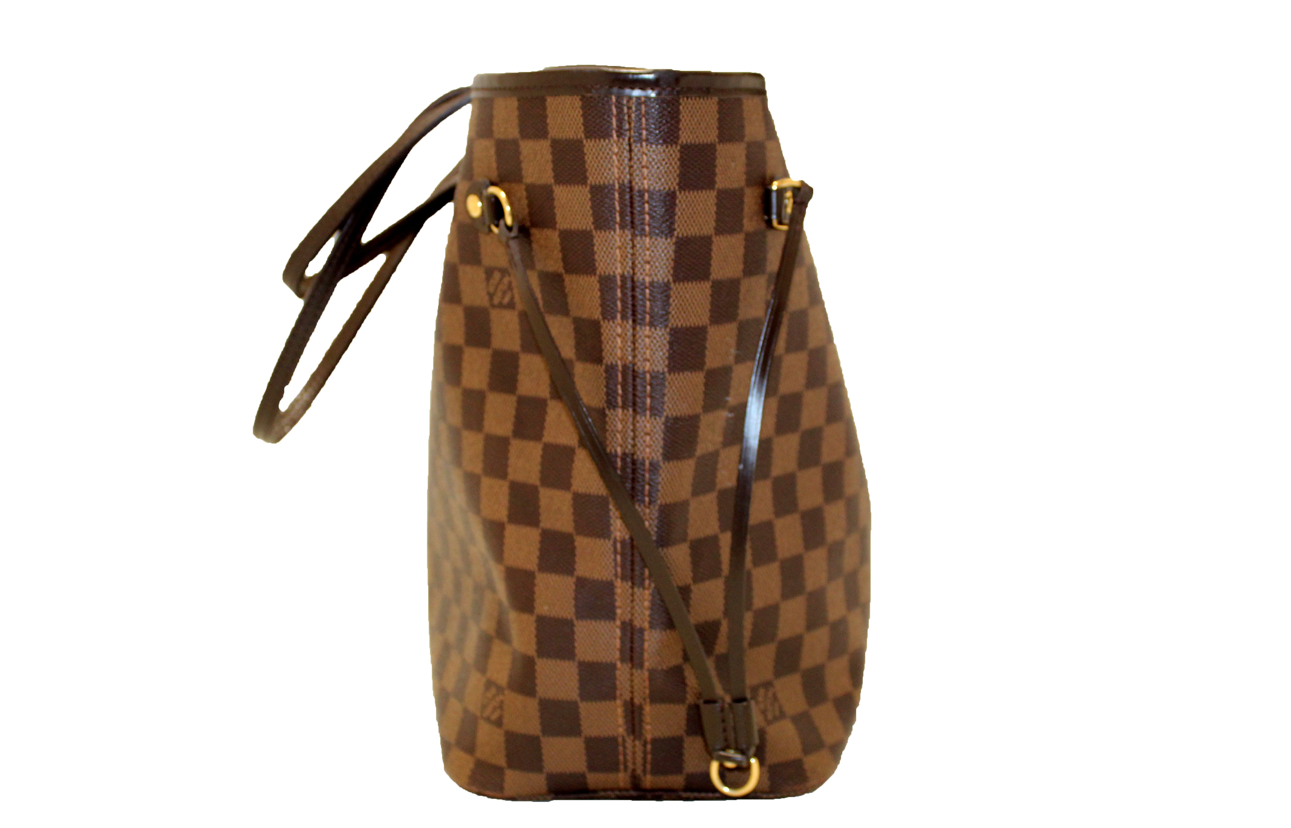 Authentic Louis Vuitton Damier Ebene Neverfull MM Shoulder Bag