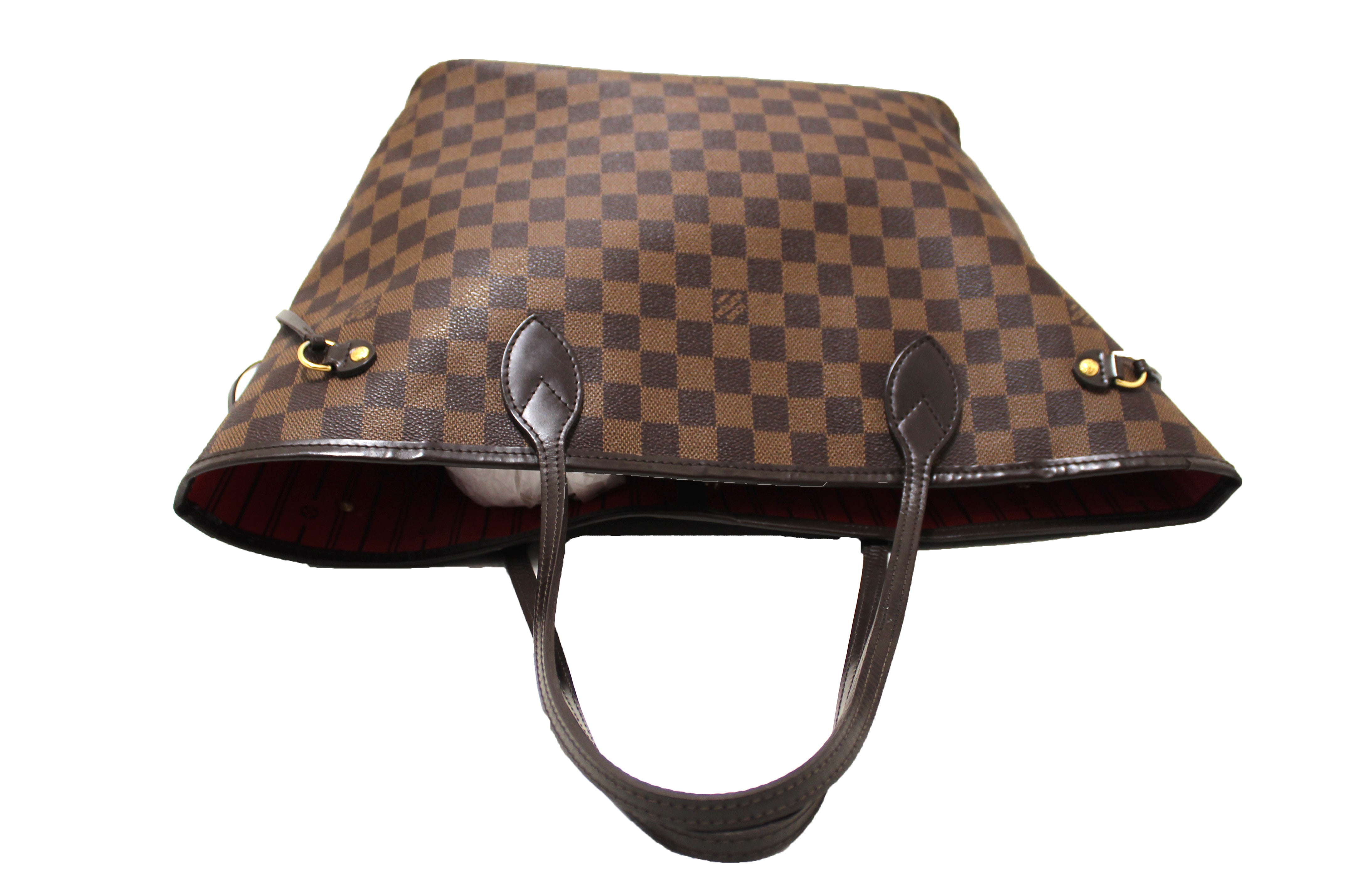 Authentic Louis Vuitton Damier Ebene Neverfull MM Shoulder Bag