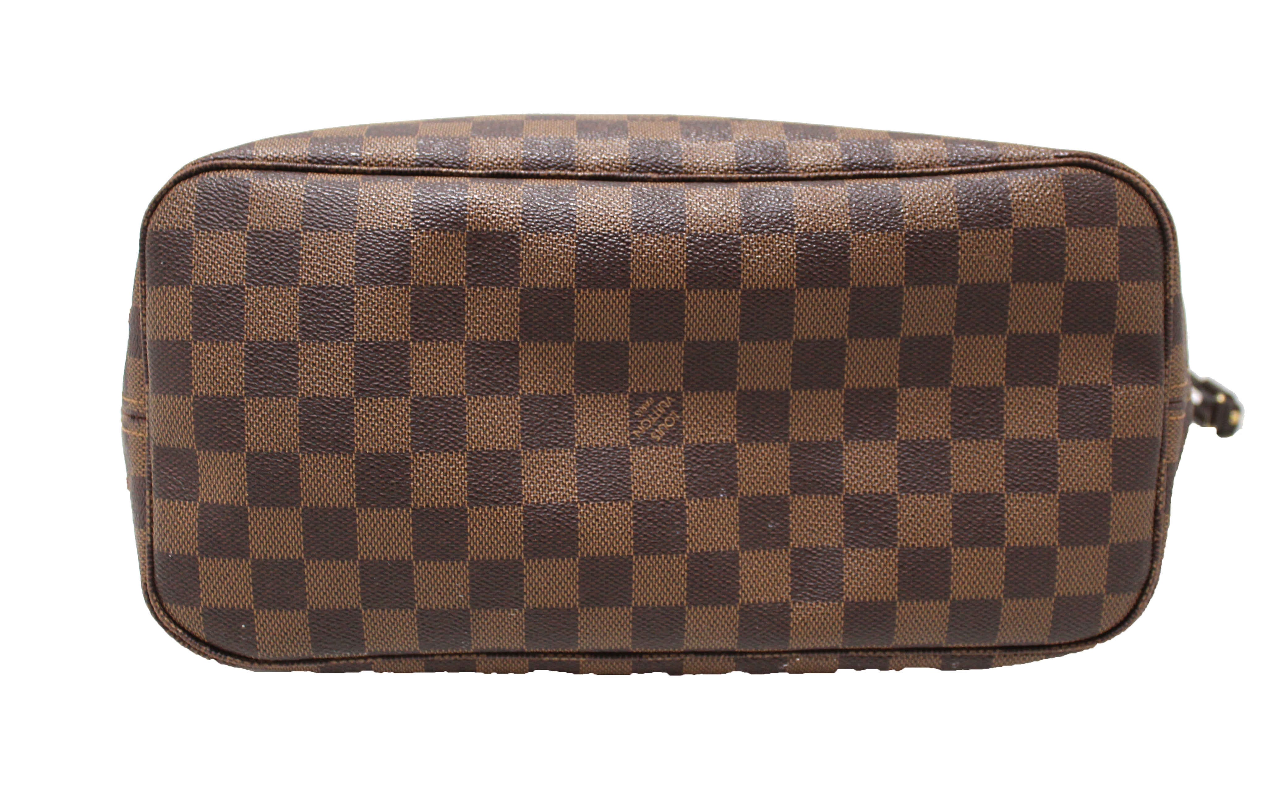 Authentic Louis Vuitton Damier Ebene Neverfull MM Shoulder Bag