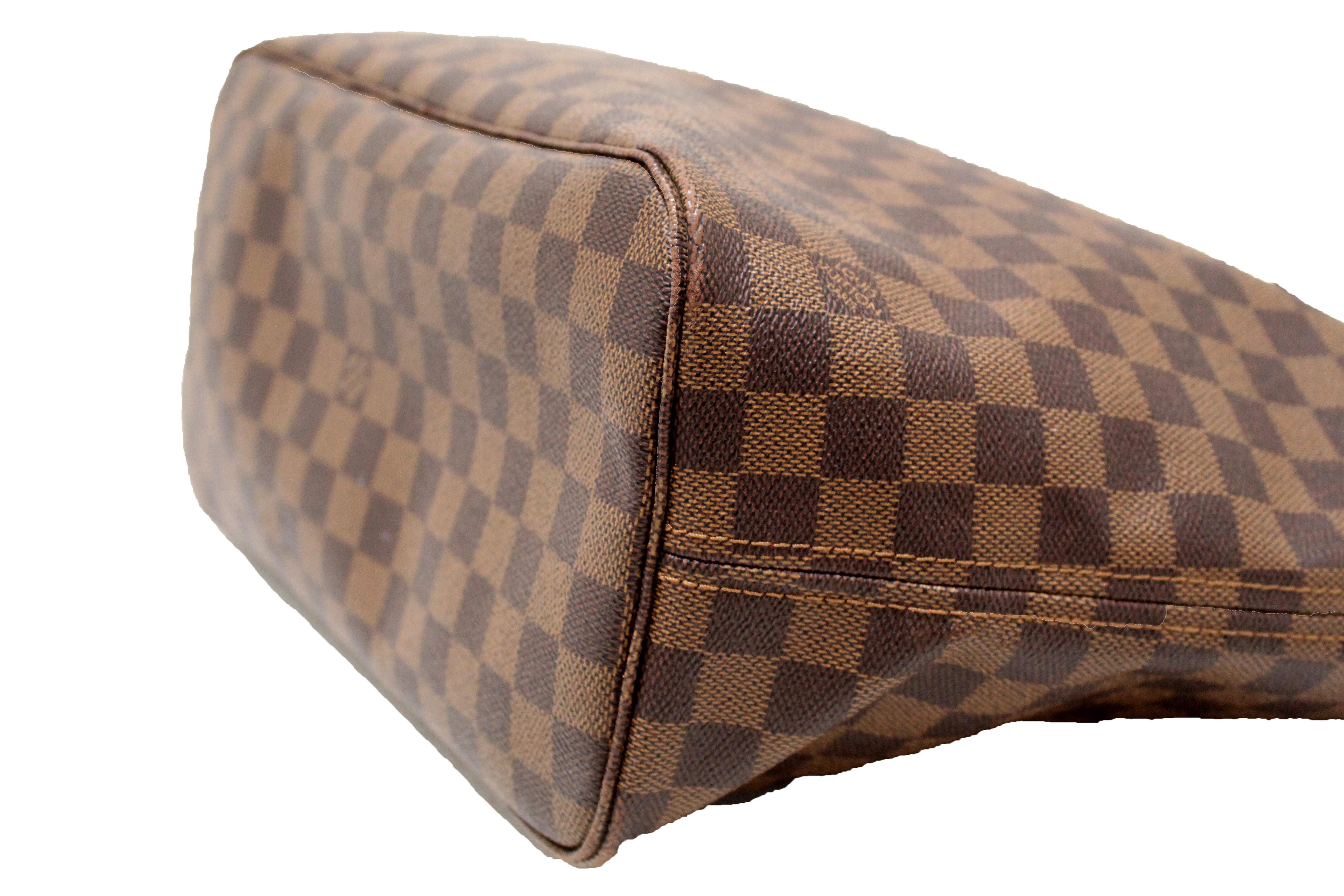 Authentic Louis Vuitton Damier Ebene Neverfull MM Shoulder Bag