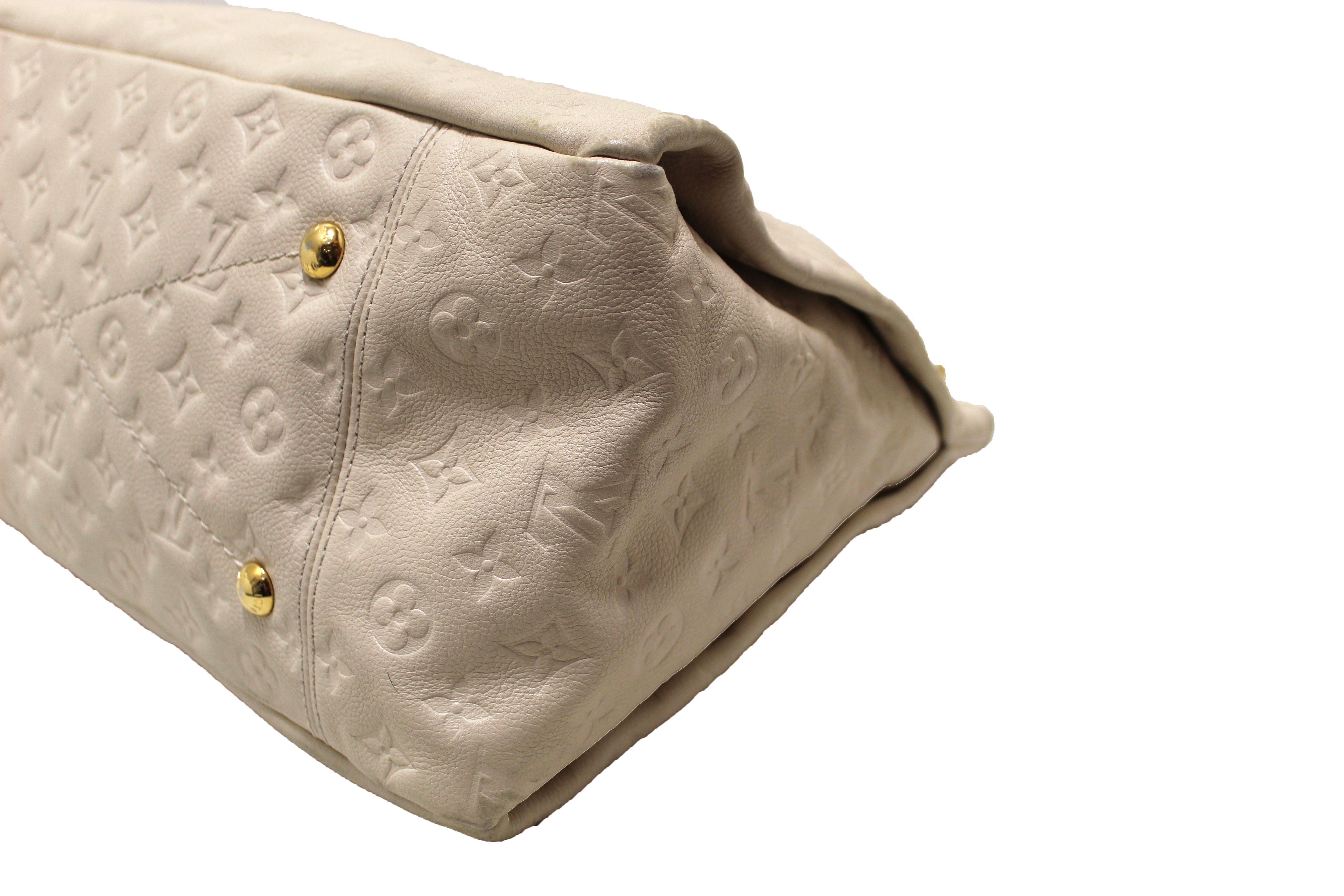 Louis Vuitton Artsy MM Monogram Beige Shoulder Tote Purse (GI0152