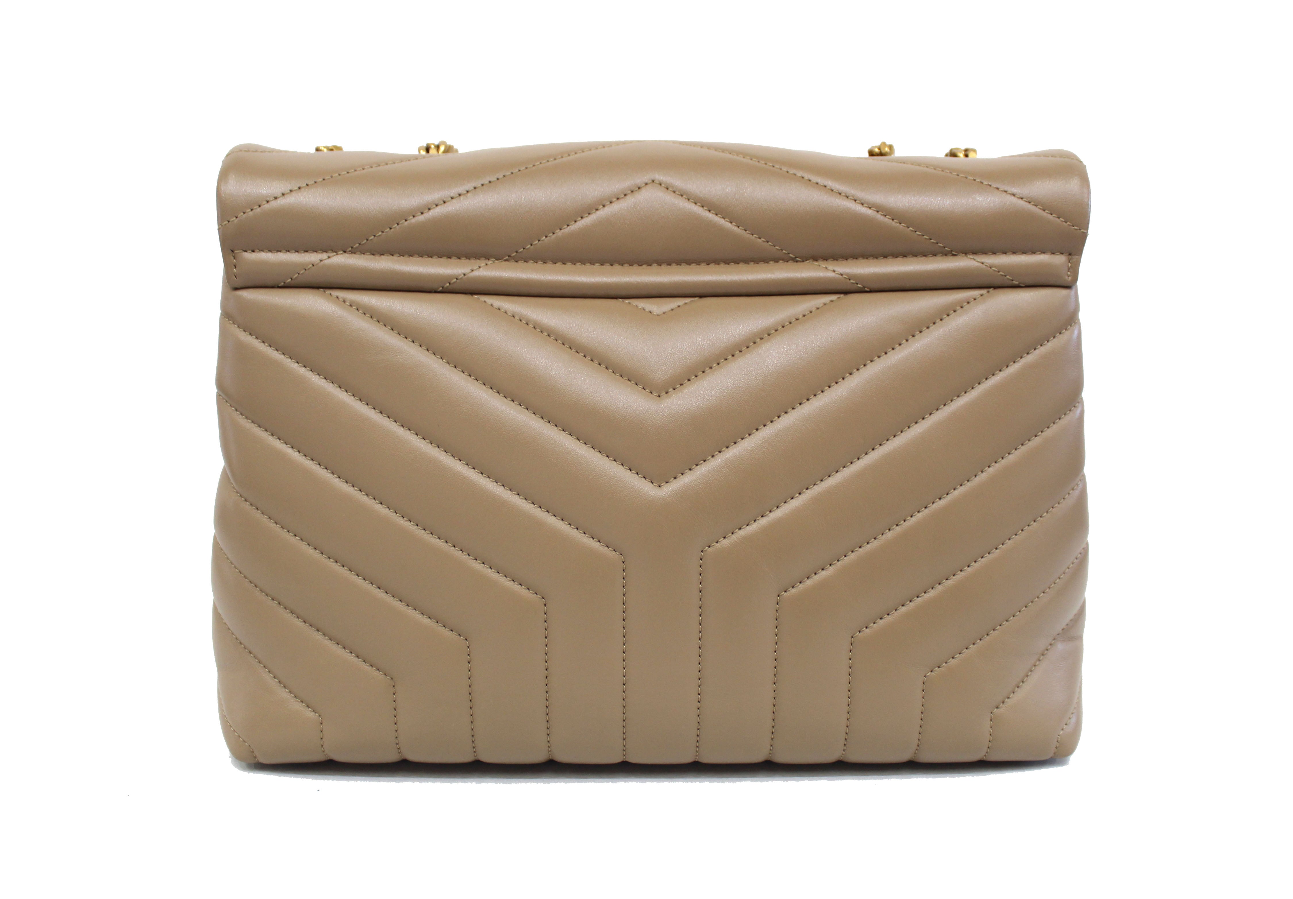 Yves Saint Laurent Vintage - LouLou Leather Shoulder Bag - Brown Beige -  Leather Handbag - Luxury High Quality - Avvenice