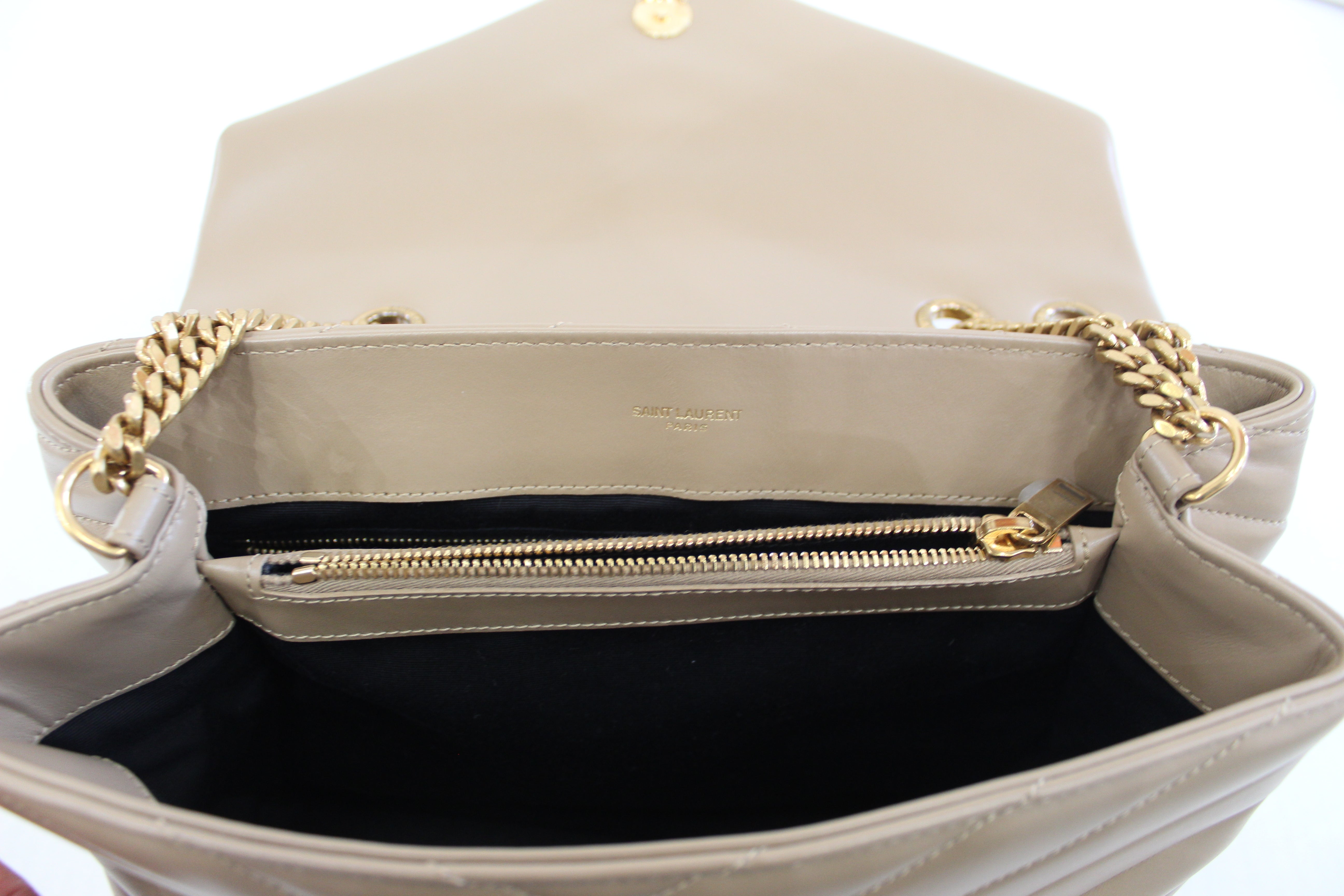 Yves Saint Laurent Vintage - LouLou Leather Shoulder Bag - Brown Beige -  Leather Handbag - Luxury High Quality - Avvenice