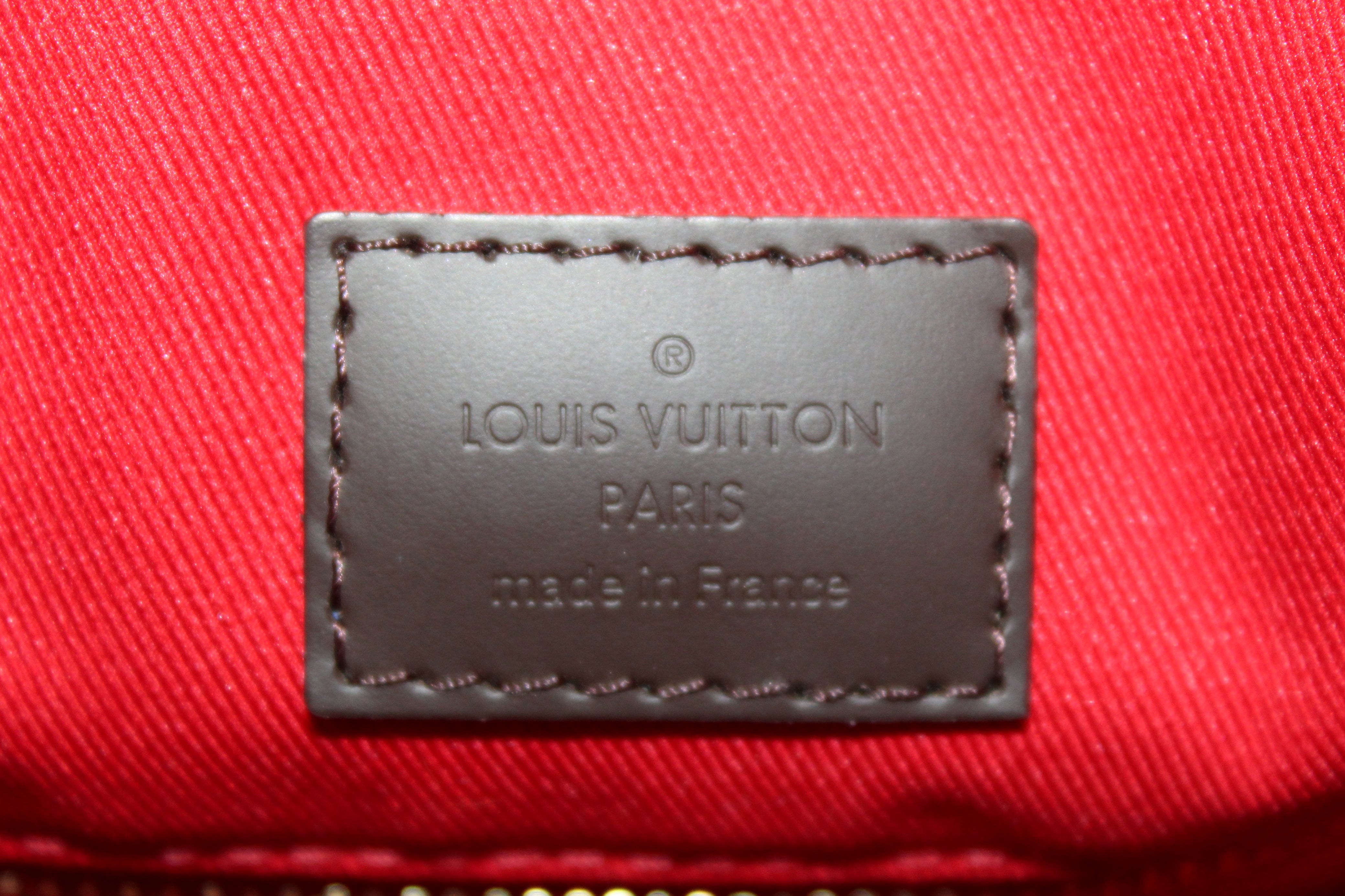 Authentic Louis Vuitton Damier Ebene Canvas Graceful PM Tote Shoulder Bag