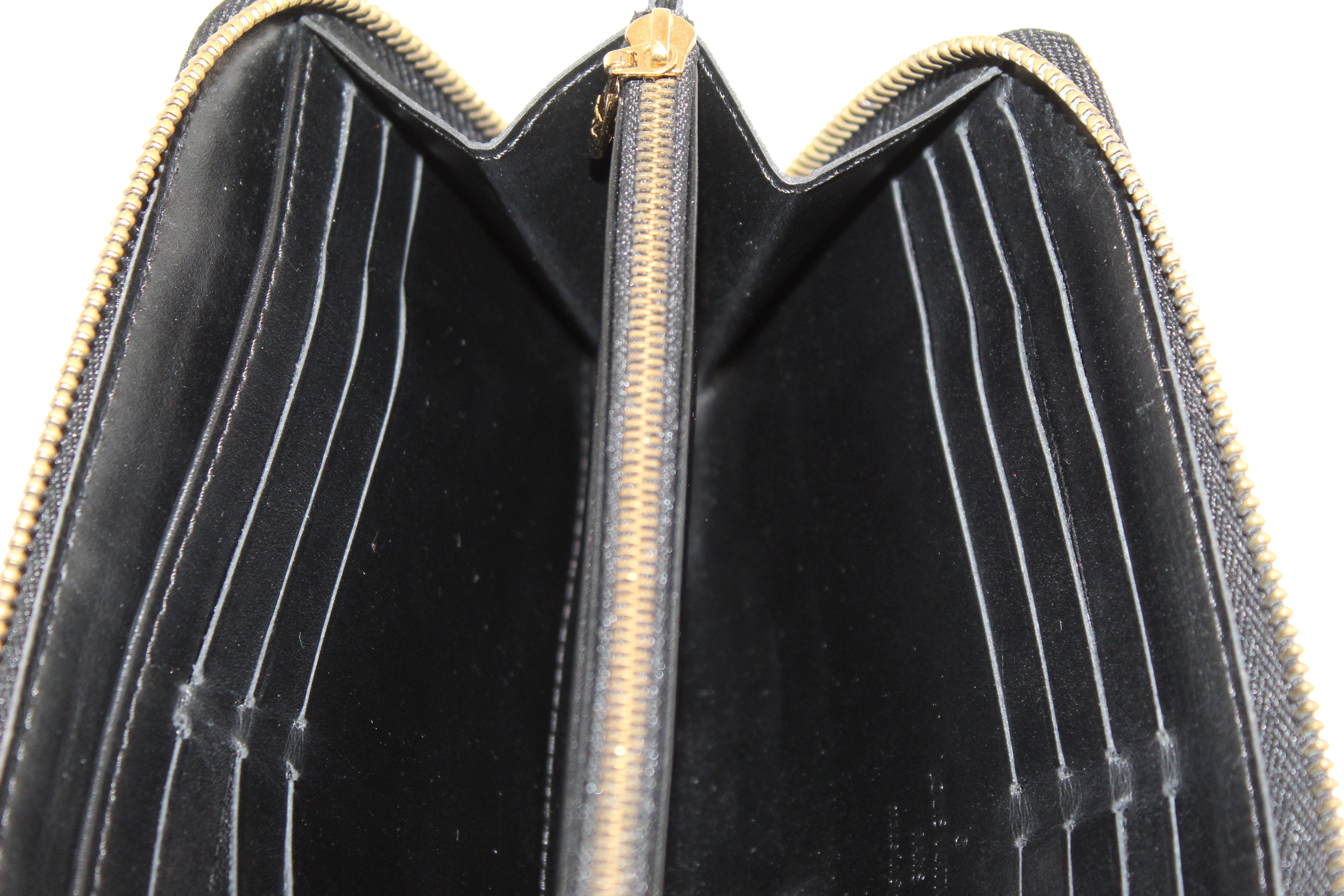 Louis Vuitton Suhali Zippy Wallet Black Long Zip Around 872440