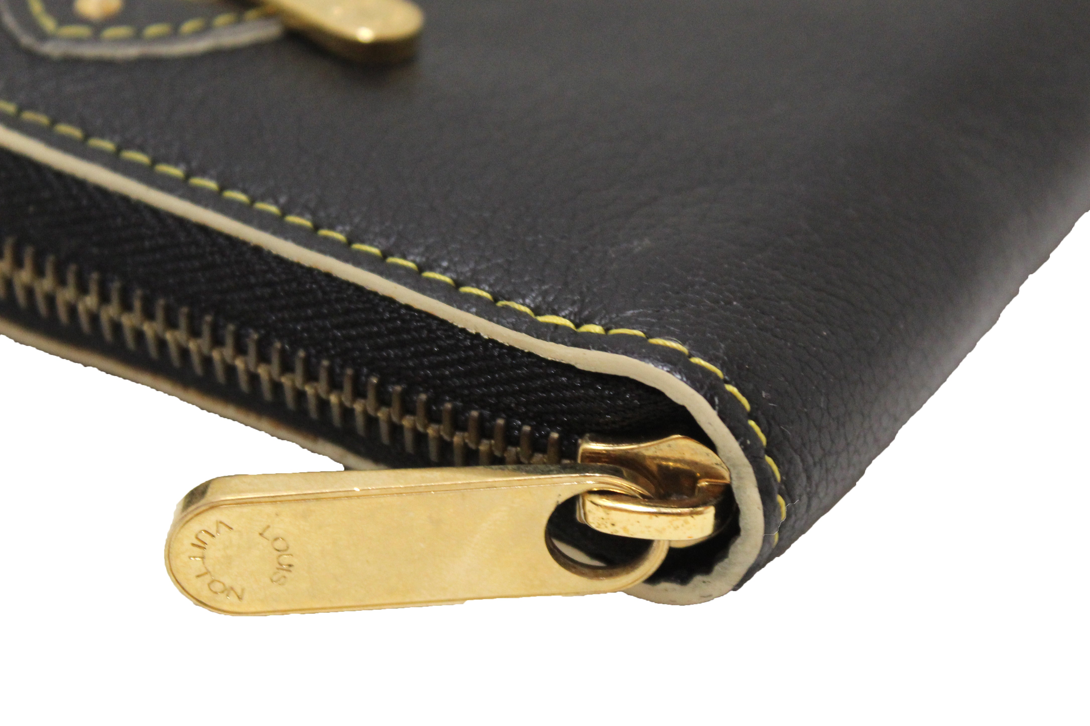 Louis Vuitton Suhali Leather Zippy Compact Wallet - Black Wallets