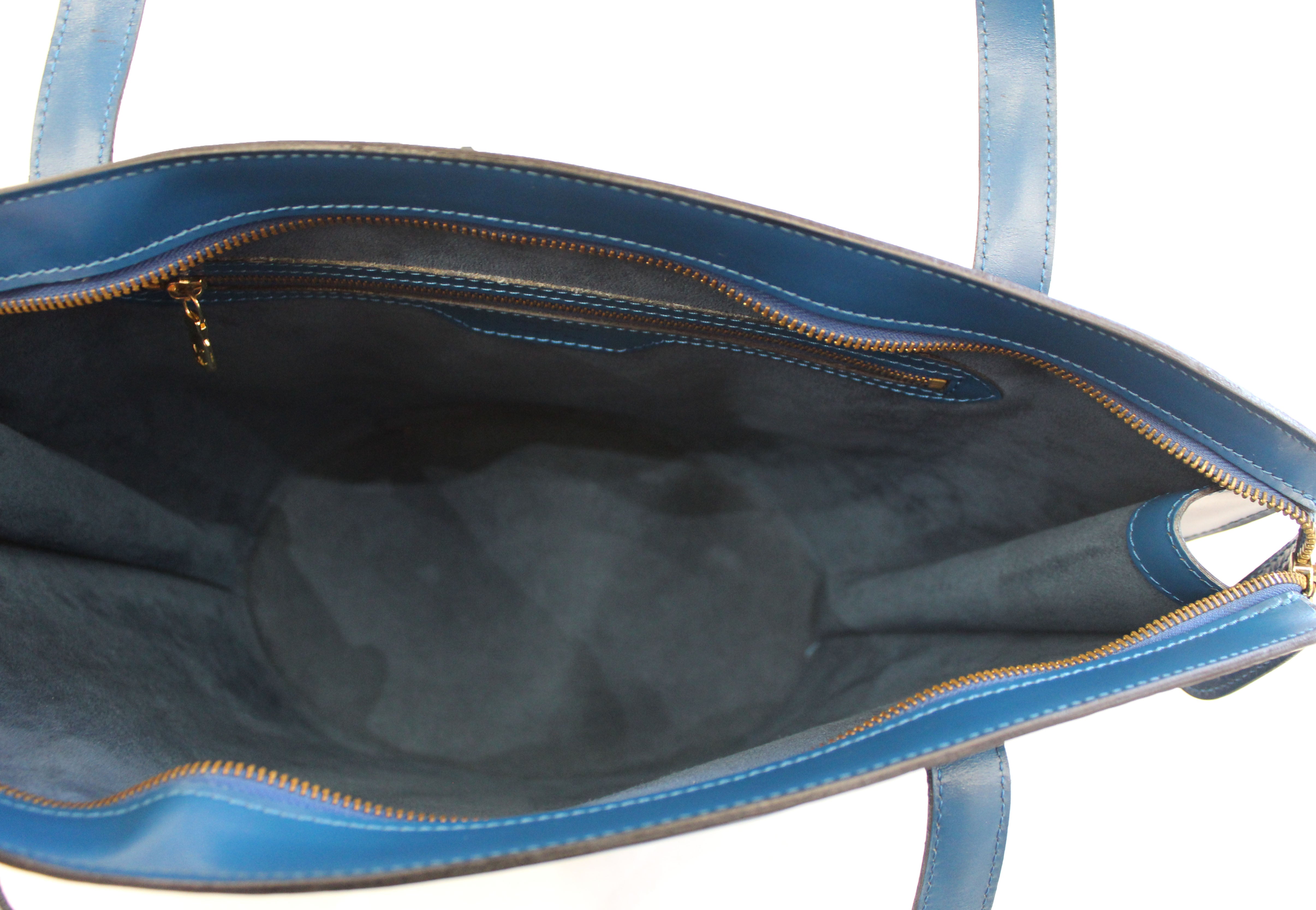 Authentic Louis Vuitton St Jacques Blue GM Shoulder Bag