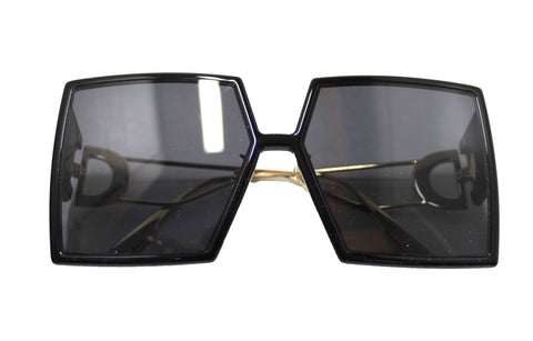 Authentic Christian Dior 30 Montaigne Black Square Sunglasses