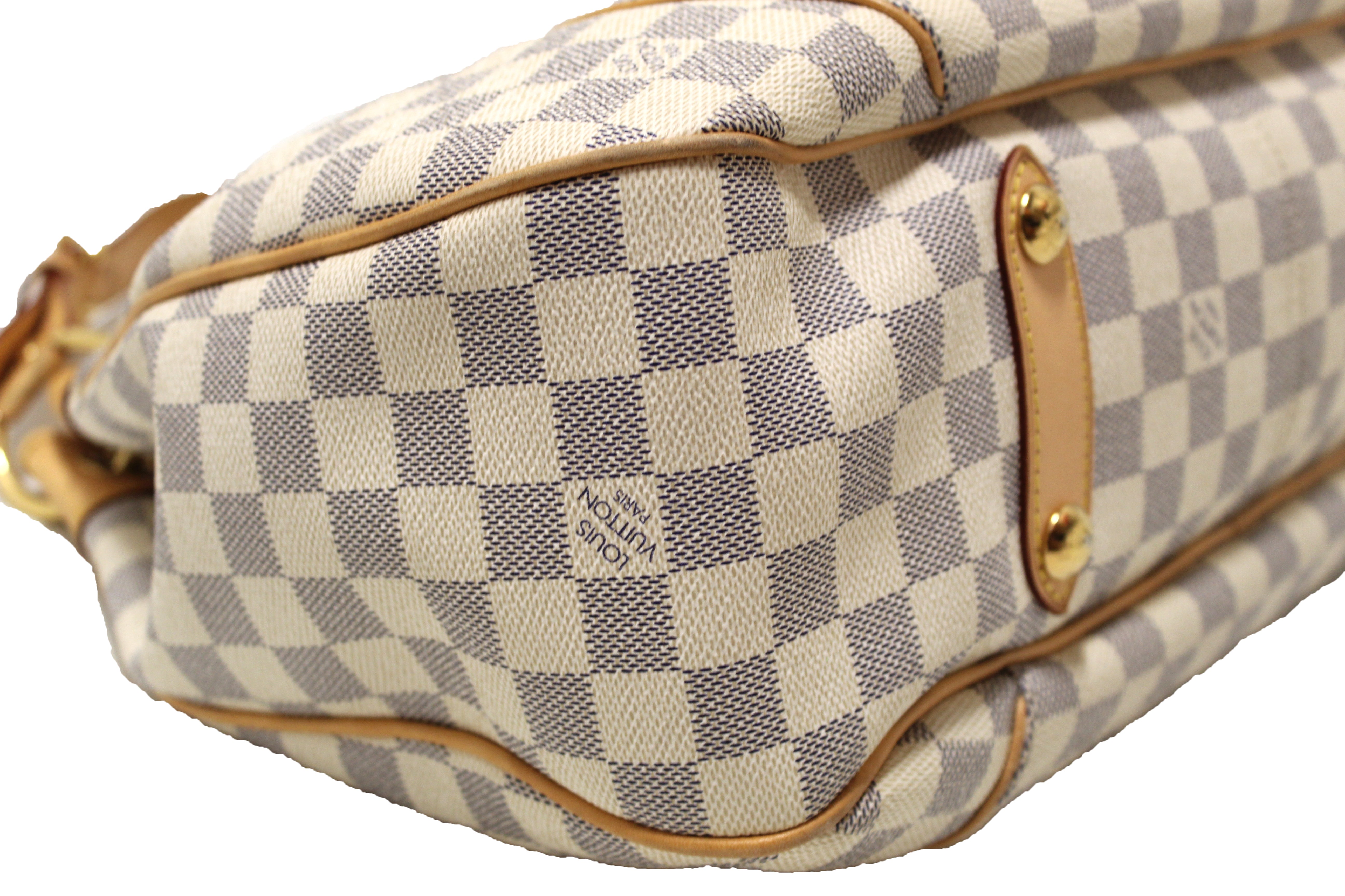 Authentic LOUIS VUITTON Galliera PM Damier Azur Tote Shoulder Bag Purse  #47994