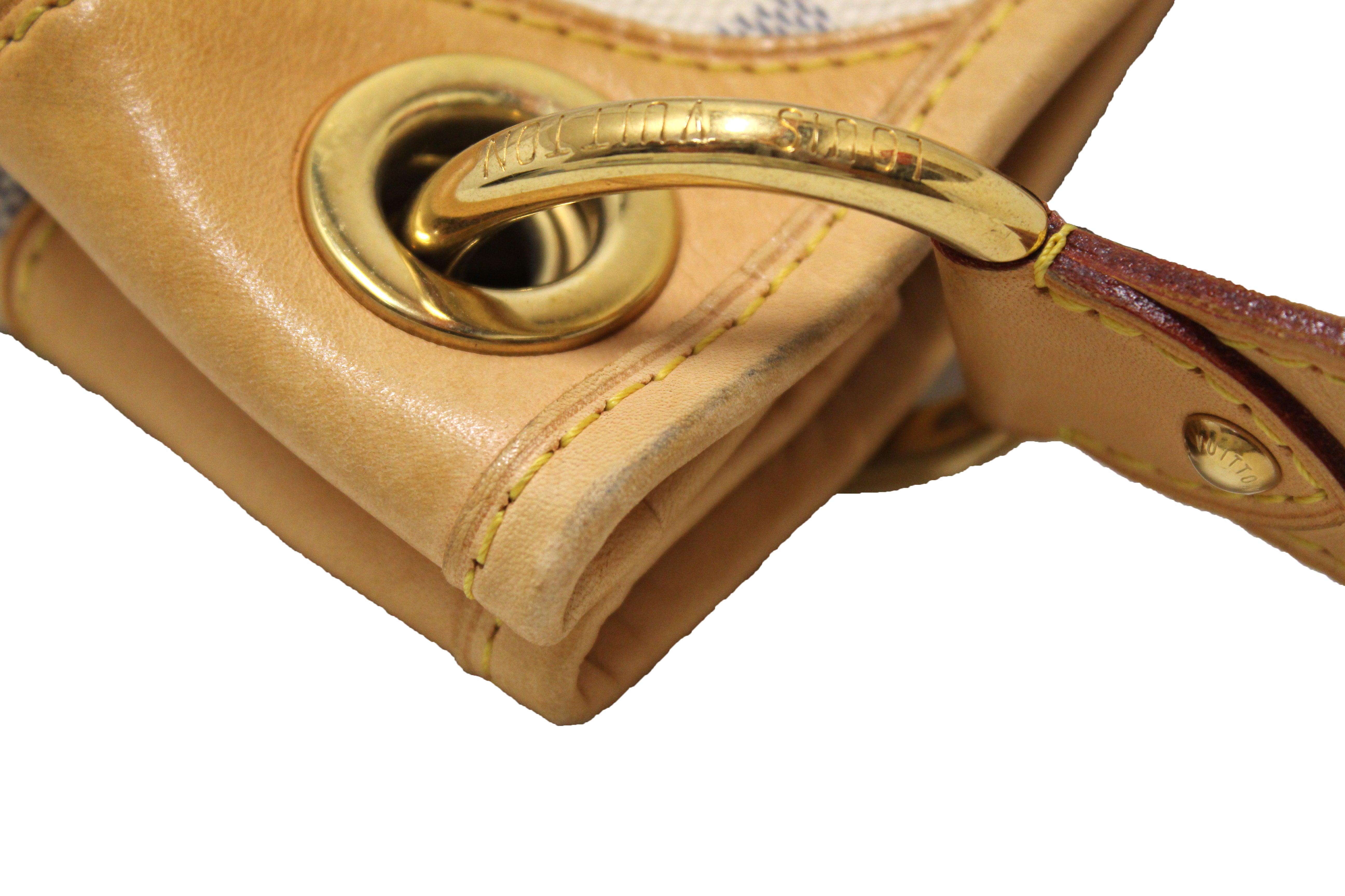 Authentic LOUIS VUITTON Galliera PM Damier Azur Tote Shoulder Bag Purse  #47994