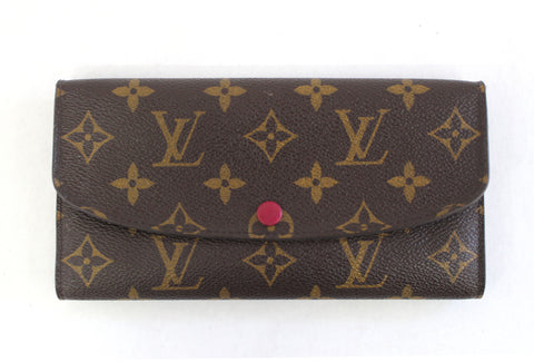 Louis Vuitton Emilie Wallet Monogram Reverse in Coated Canvas with