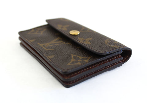 Authentic Louis Vuitton Monogram Canvas Small Card Holder Coin Wallet