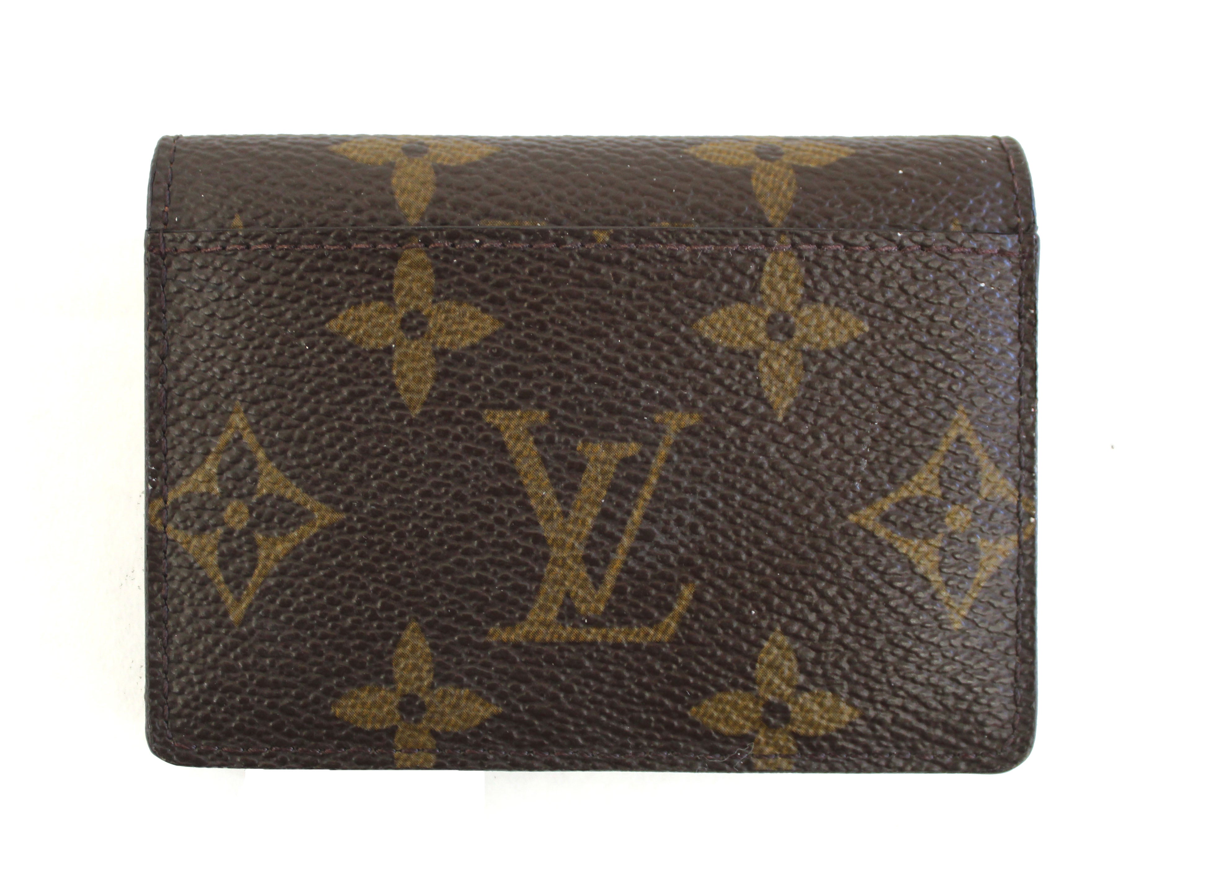Authentic Louis Vuitton Monogram Canvas Small Card Holder Coin Wallet