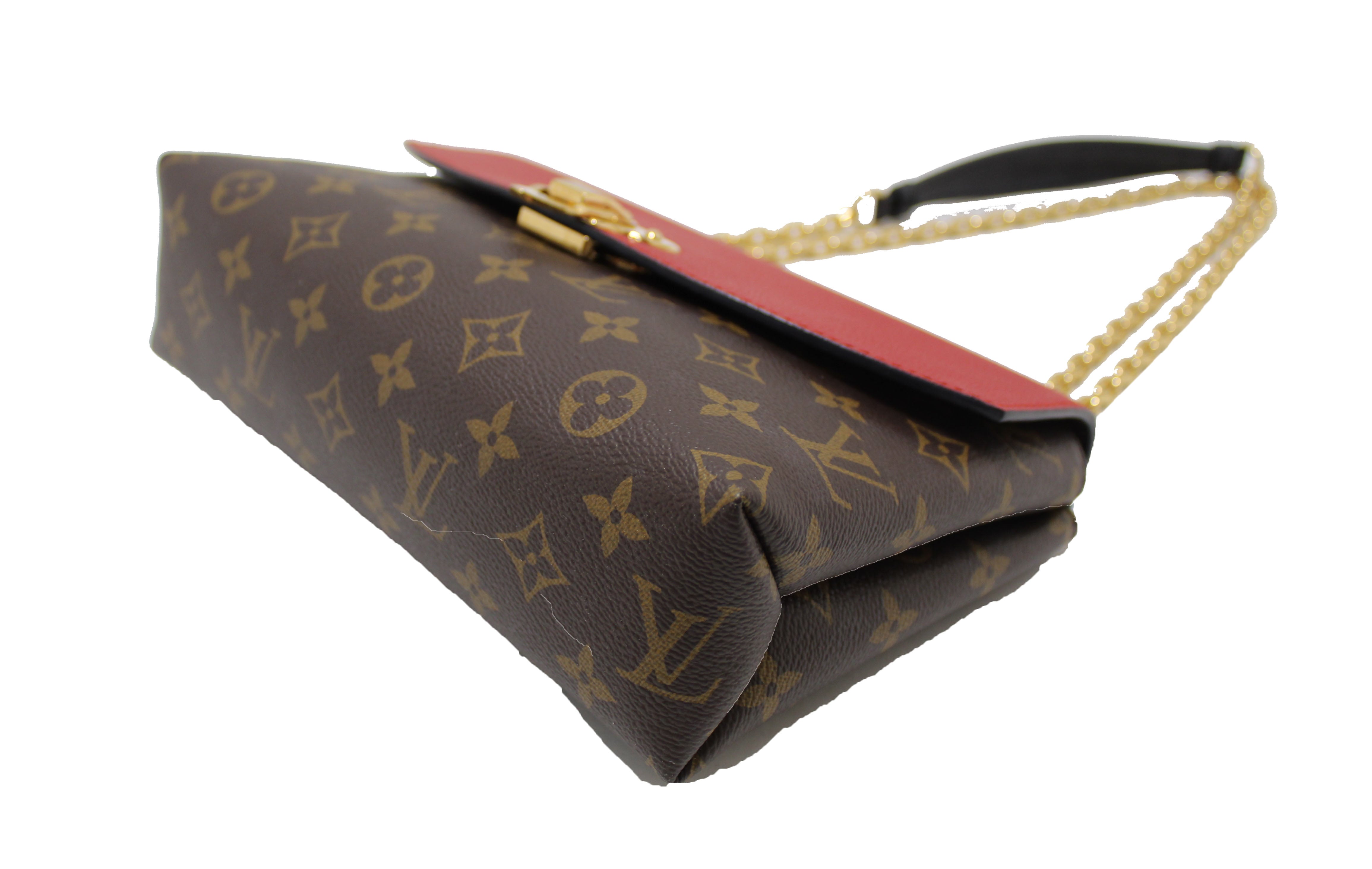 Authentic Louis Vuitton Classic Monogram Saint-Placide Clutch Shoulder Bag