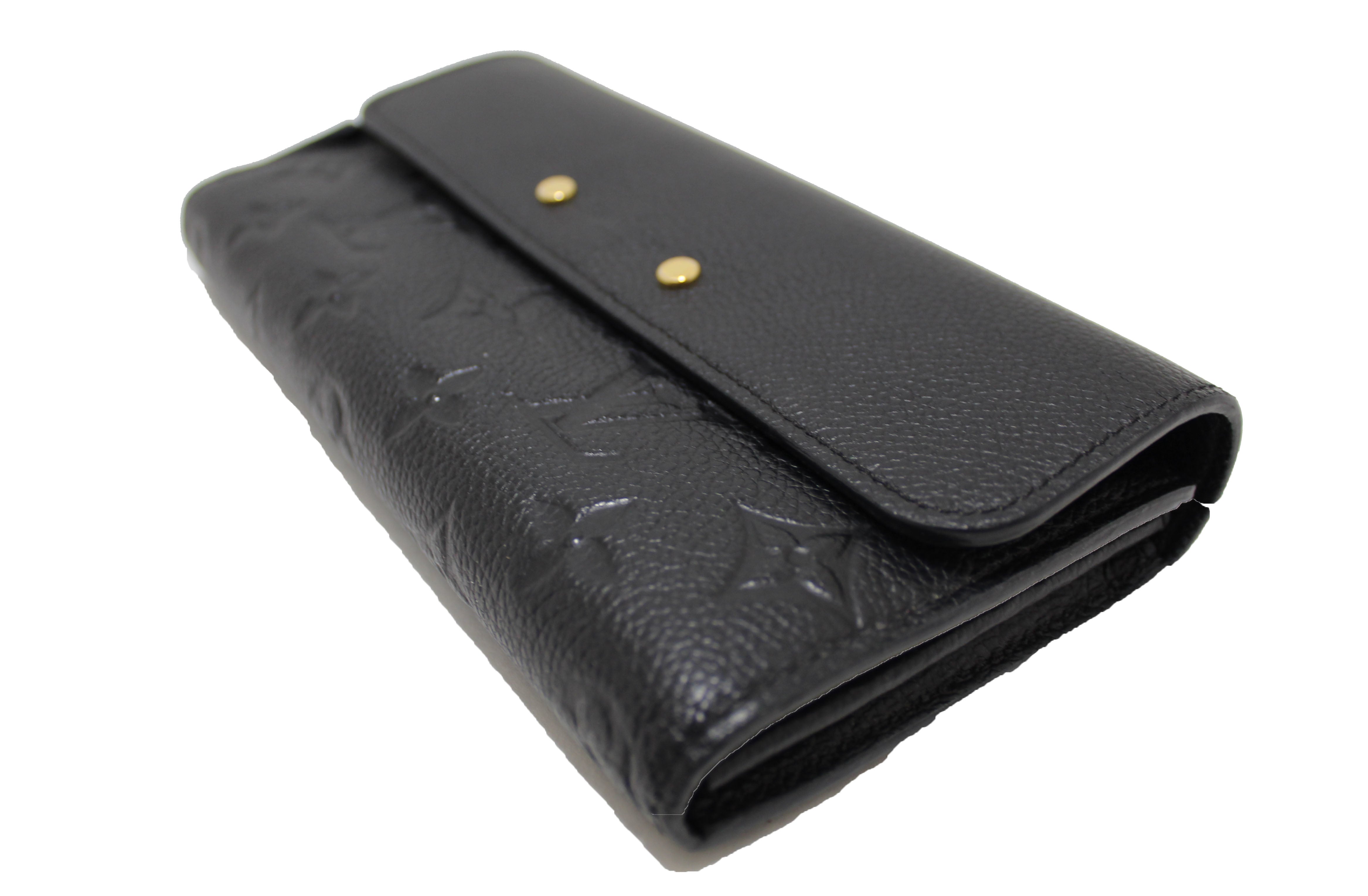 Louis Vuitton Black Monogram Empreinte Leather Pont Neuf Wallet