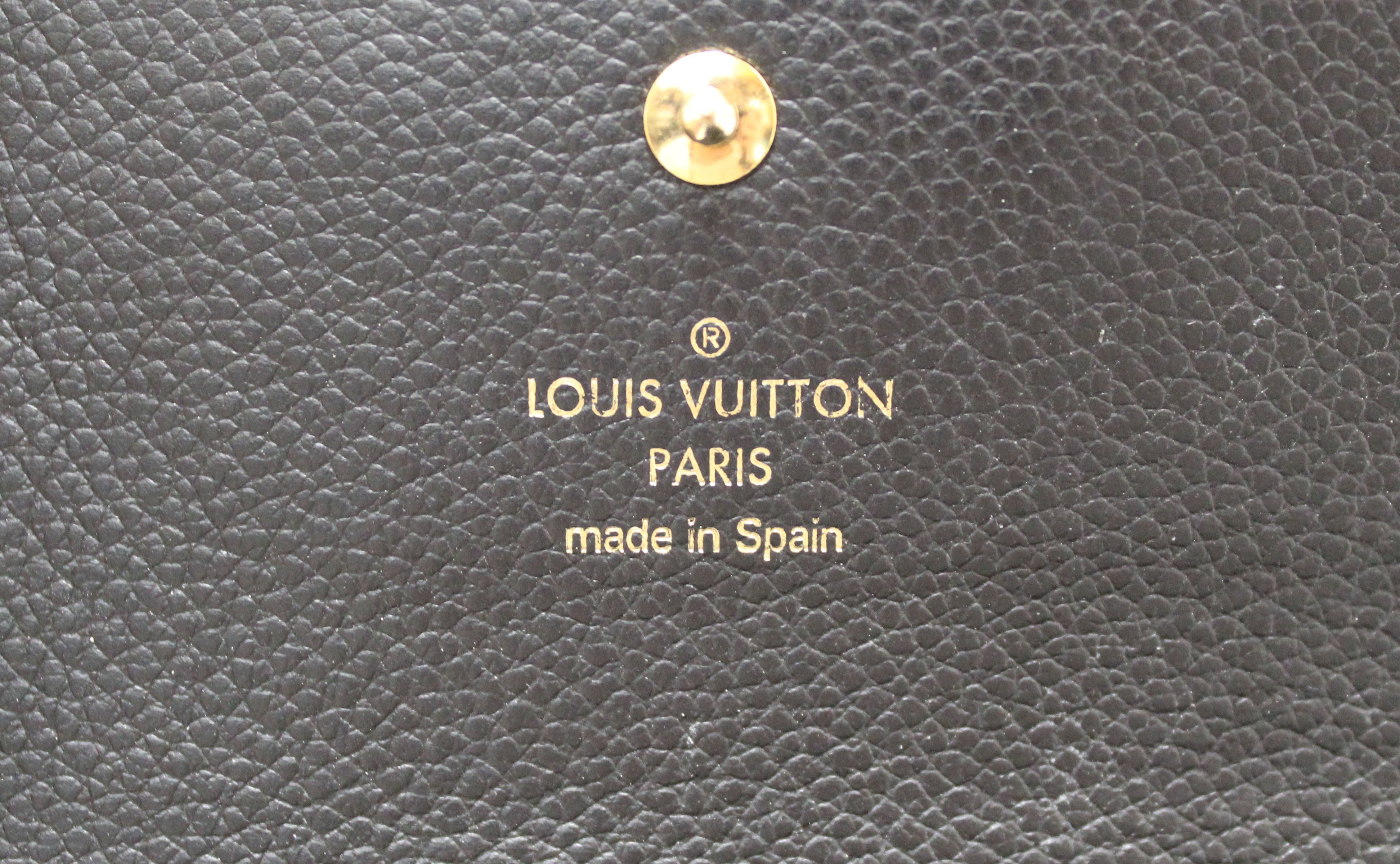 Authentic Louis Vuitton Black Monogram Empreinte Pont Neuf Wallet – Paris  Station Shop