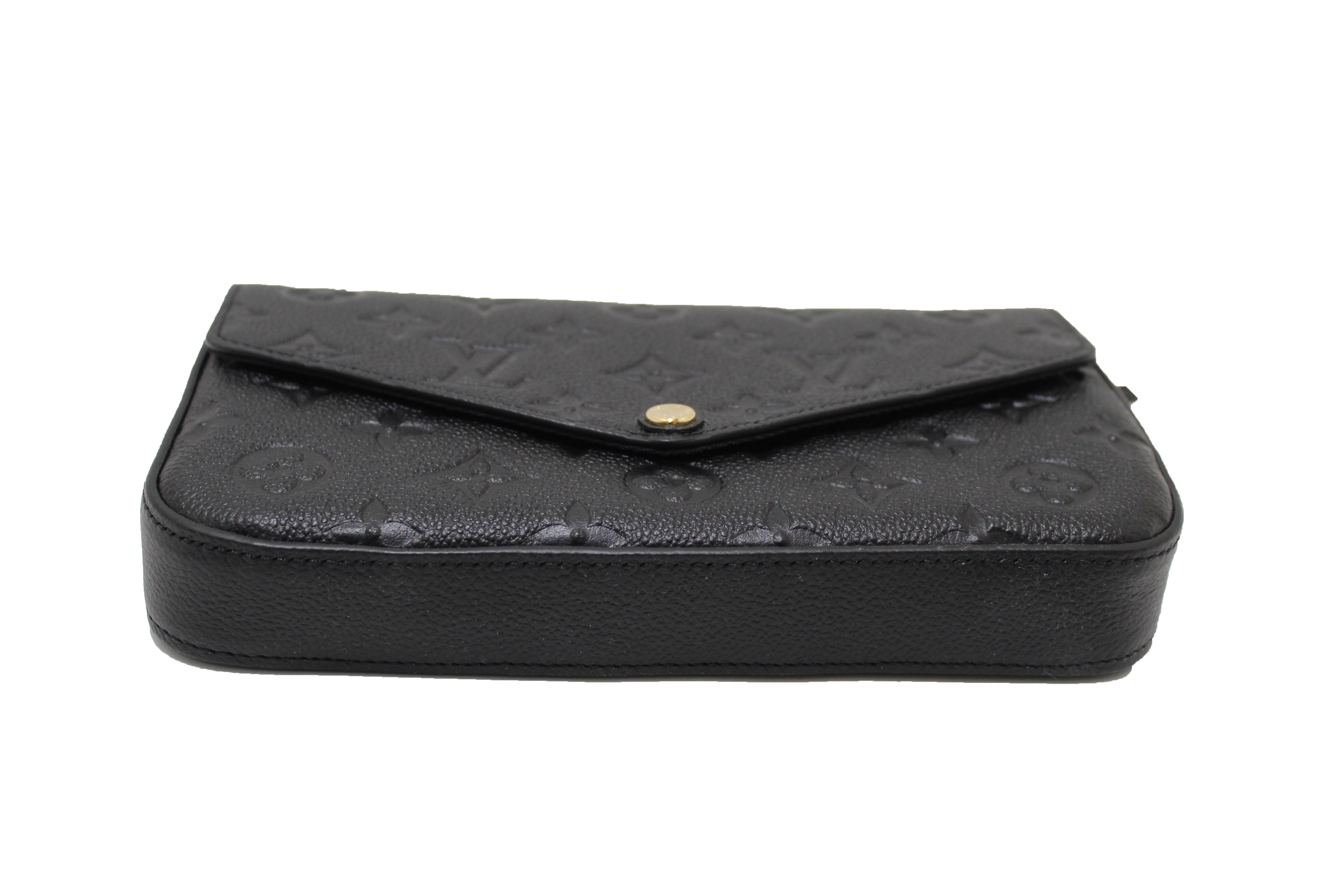 Authentic Louis Vuitton Black Monogram Empreinte Felicie Pochette Bag –  Paris Station Shop
