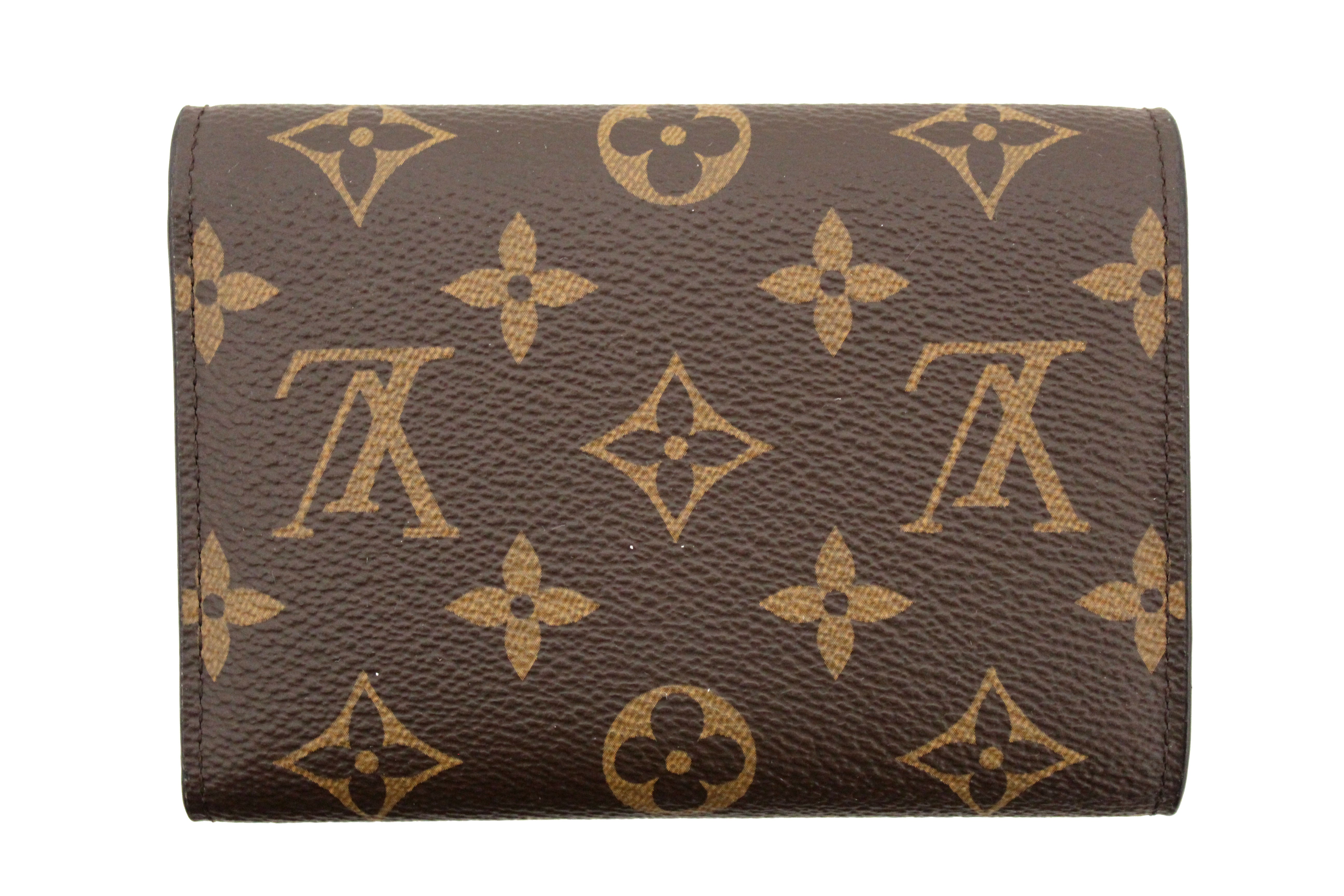 Authentic Louis Vuitton Monogram Canvas Flower Compact Wallet