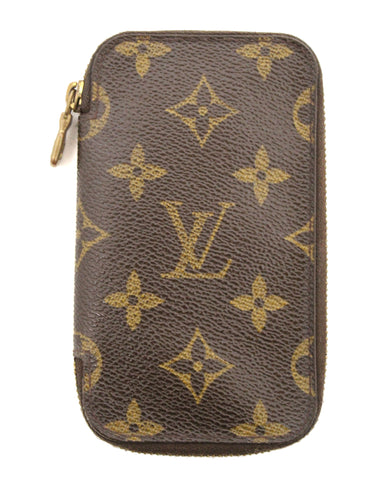 Authentic Louis Vuitton Monogram Canvas Zip Around 6 Key Holder Case