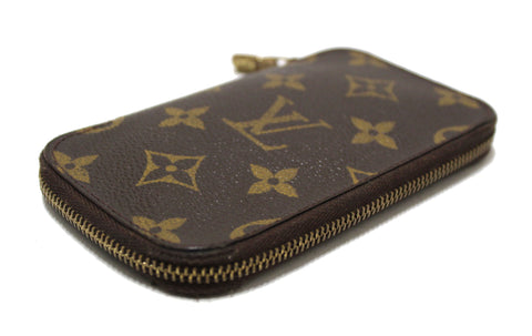 Authentic Louis Vuitton Monogram Canvas Zip Around 6 Key Holder Case