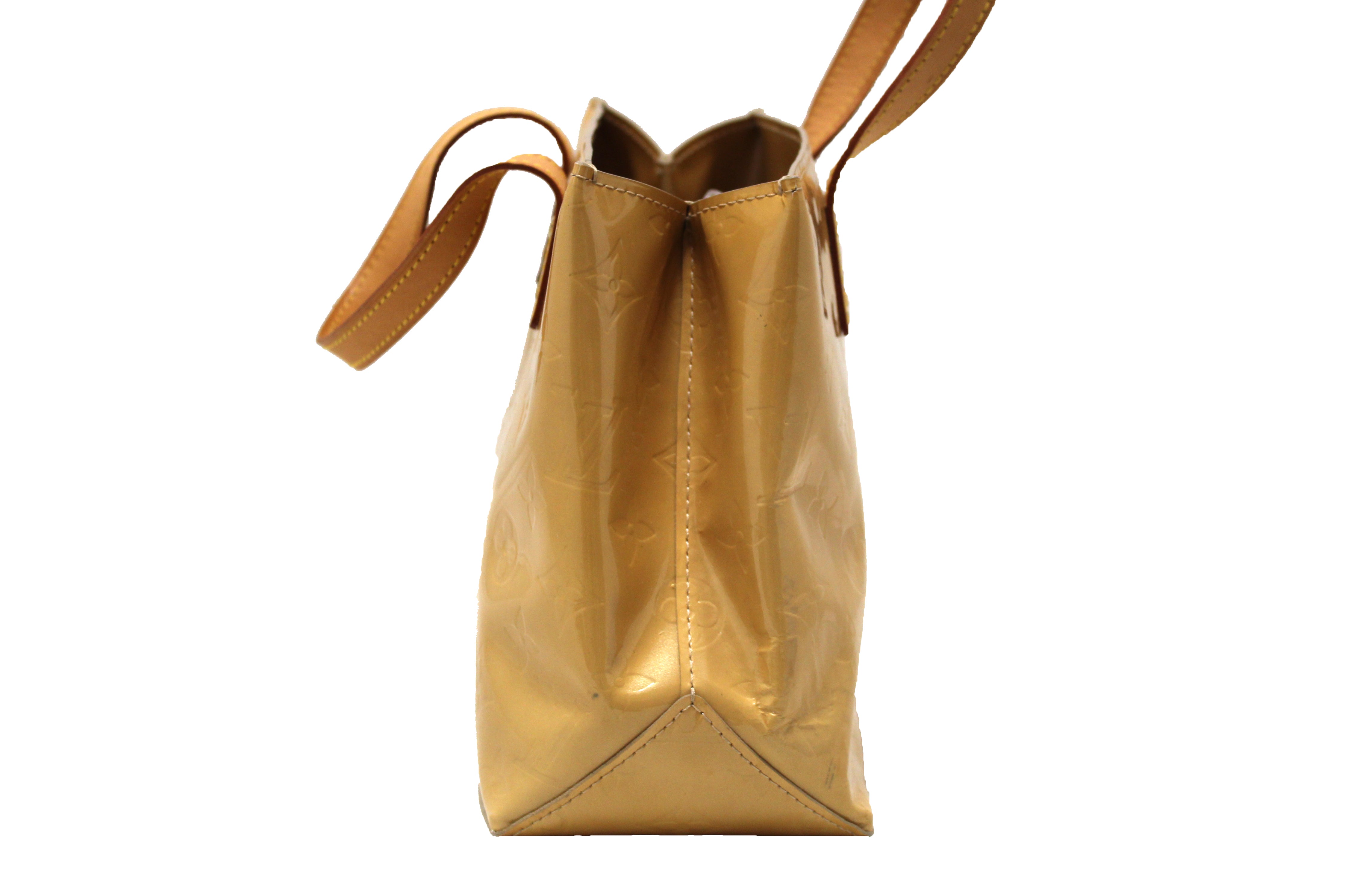 Bréa patent leather handbag Louis Vuitton Beige in Patent leather - 26551324