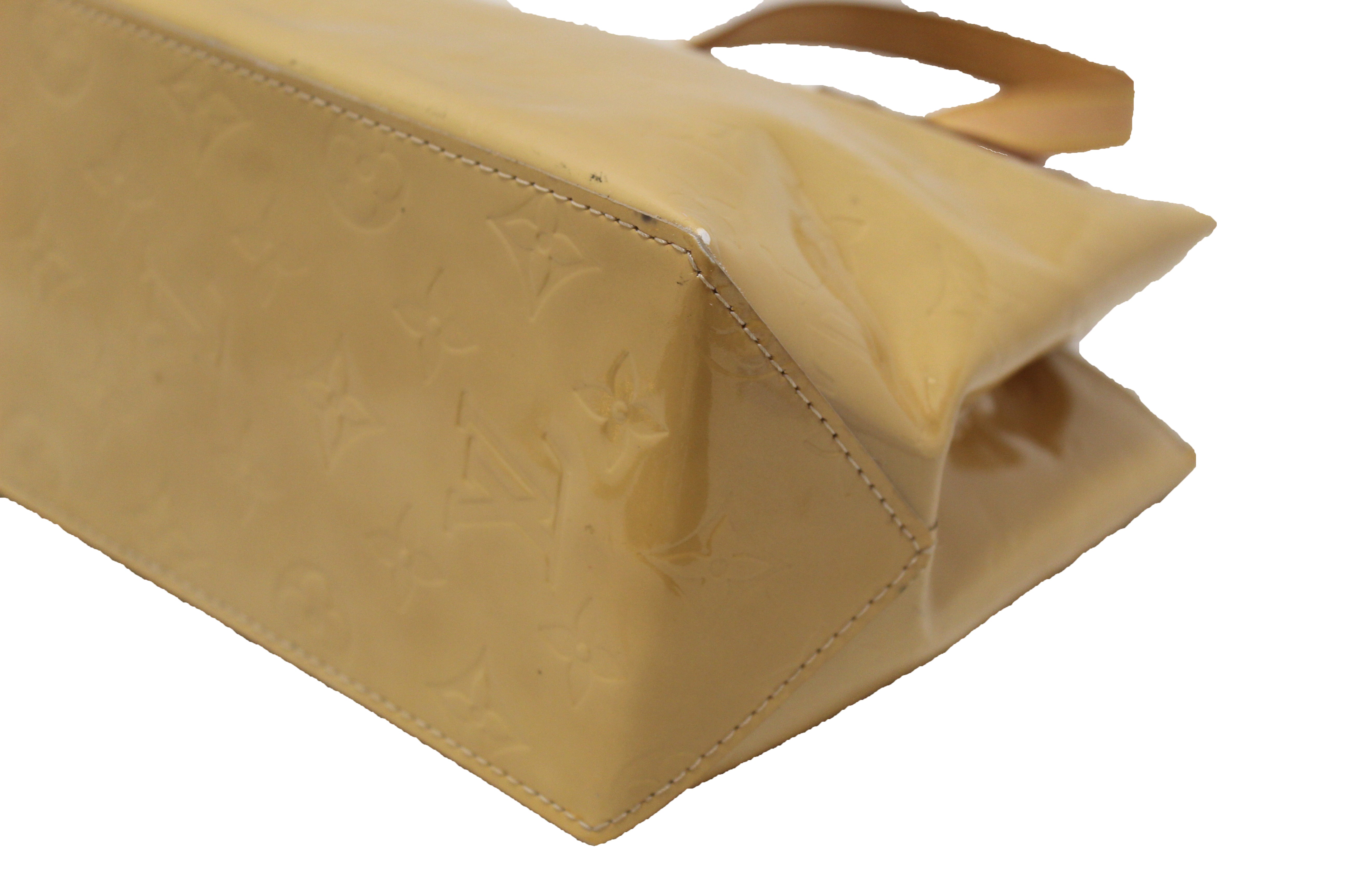 Louis Vuitton Vernis Reade Lead PM Perle Cream Beige Ivory tote hand bag  Patent