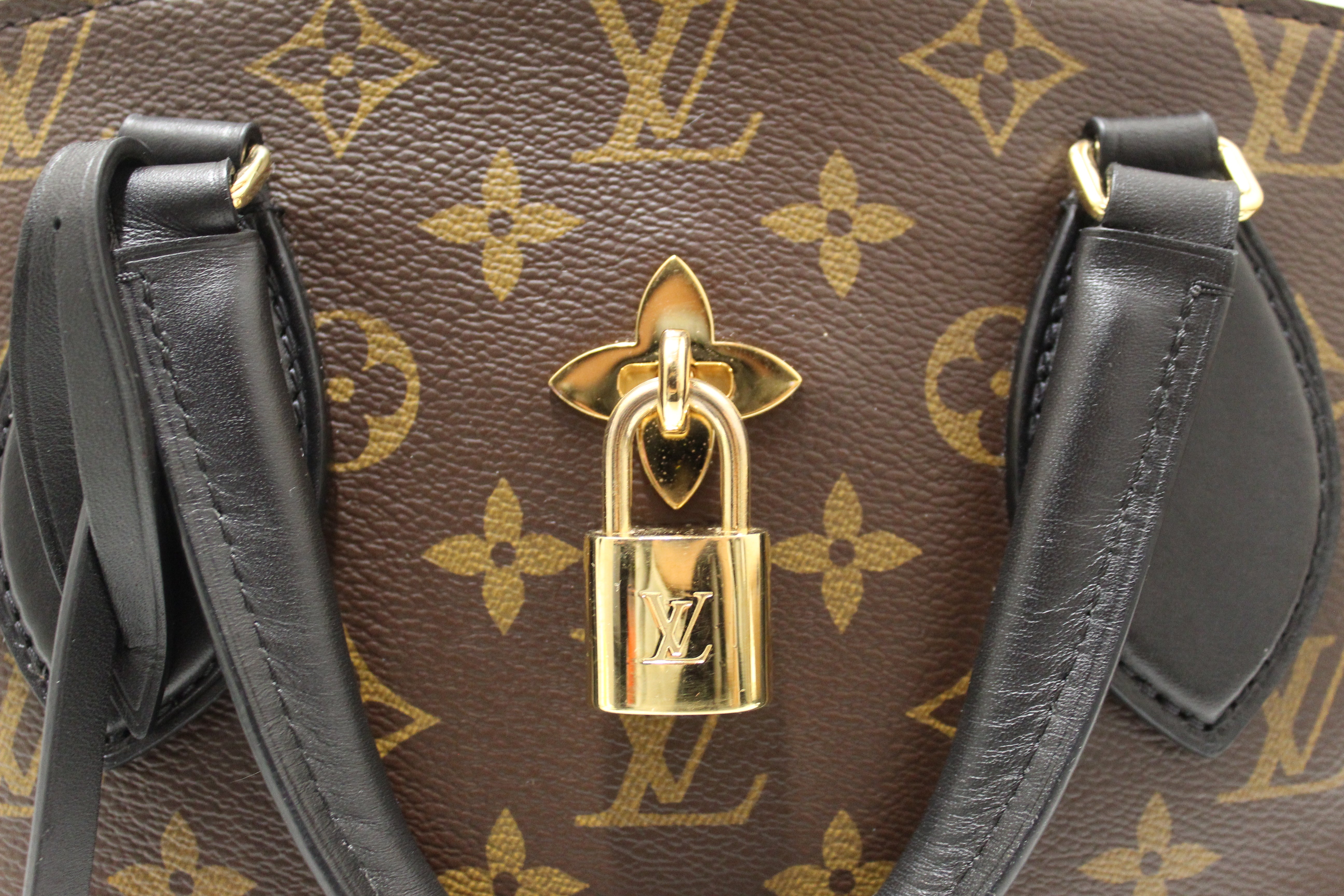 Authentic Louis Vuitton Monogram Flower Zipped Tote BB Hand/Shoulder Bag