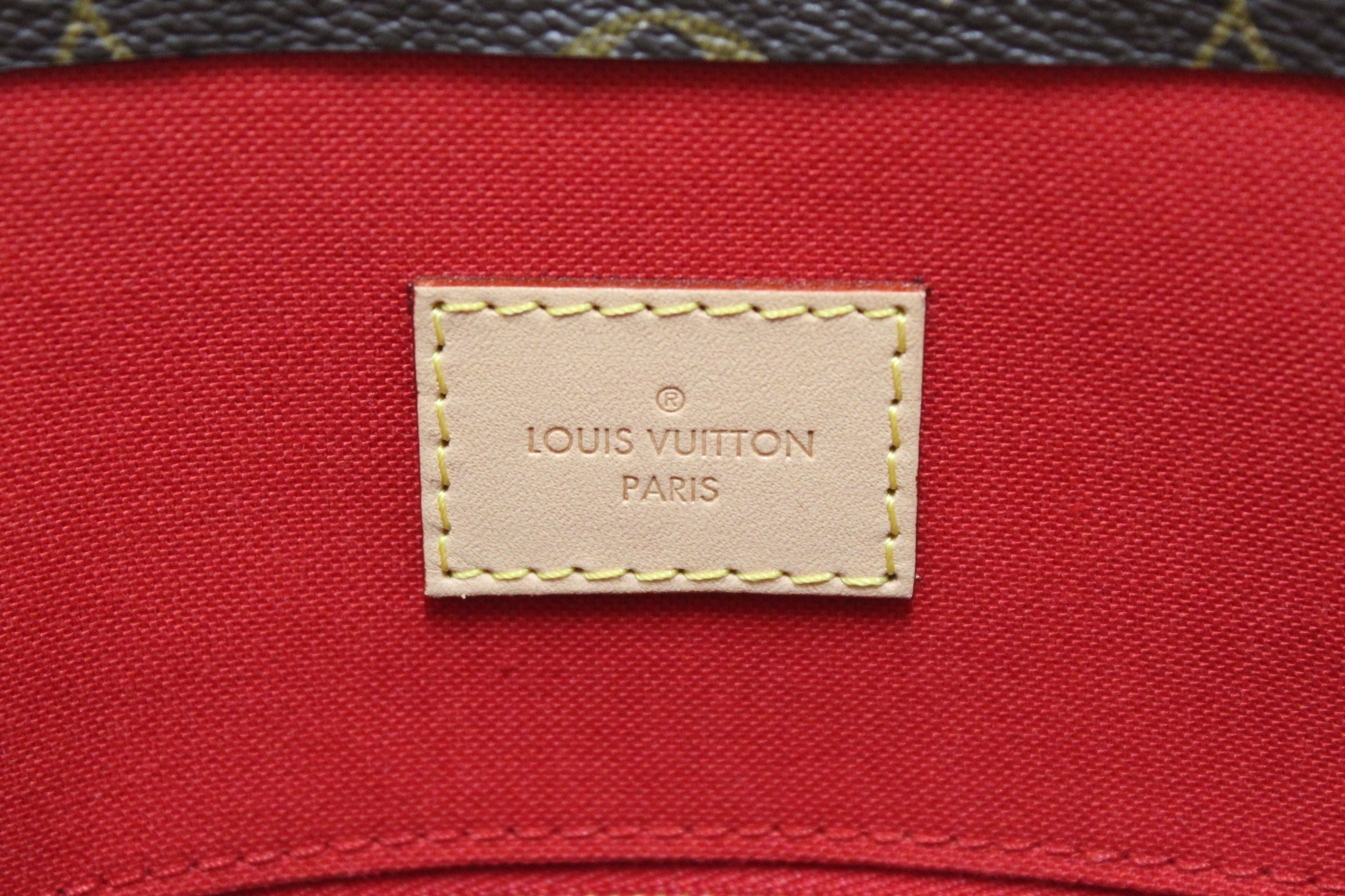 Authentic NEW Louis Vuitton Classic Monogram Sac Plat PM Shoulder Tote
