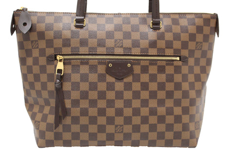 Authentic Louis Vuitton Damier Ebene Iena MM Shoulder Tote Bag