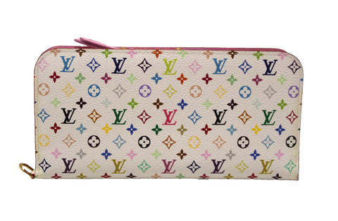 Authentic NEW Louis Vuitton Monogram White Multicolor Insolite Long Wallet