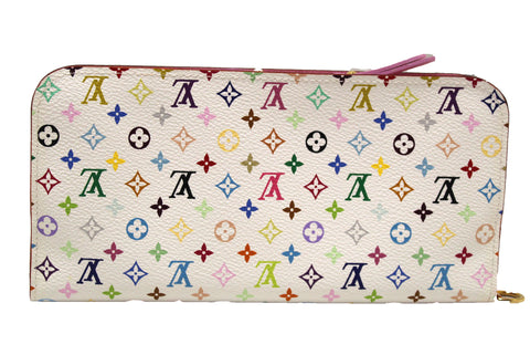 Authentic NEW Louis Vuitton Monogram White Multicolor Insolite Long Wallet