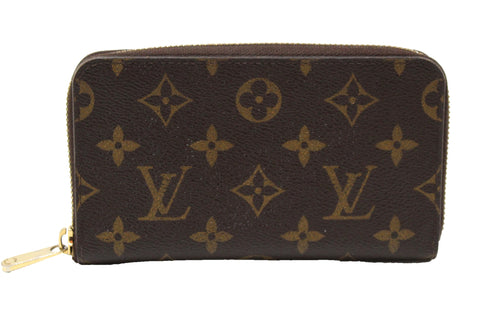 Authentic Louis Vuitton Classic Monogram Canvas Compact Zippy Wallet