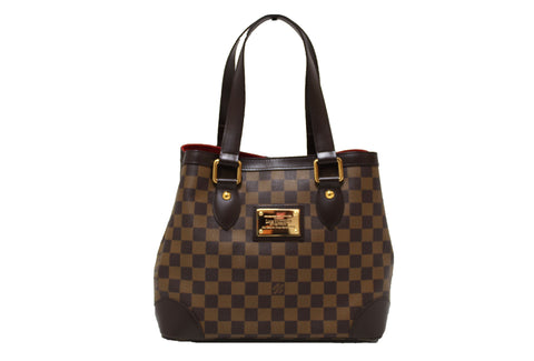 Authentic Louis Vuitton Damier Ebene Hampstead PM Handbag