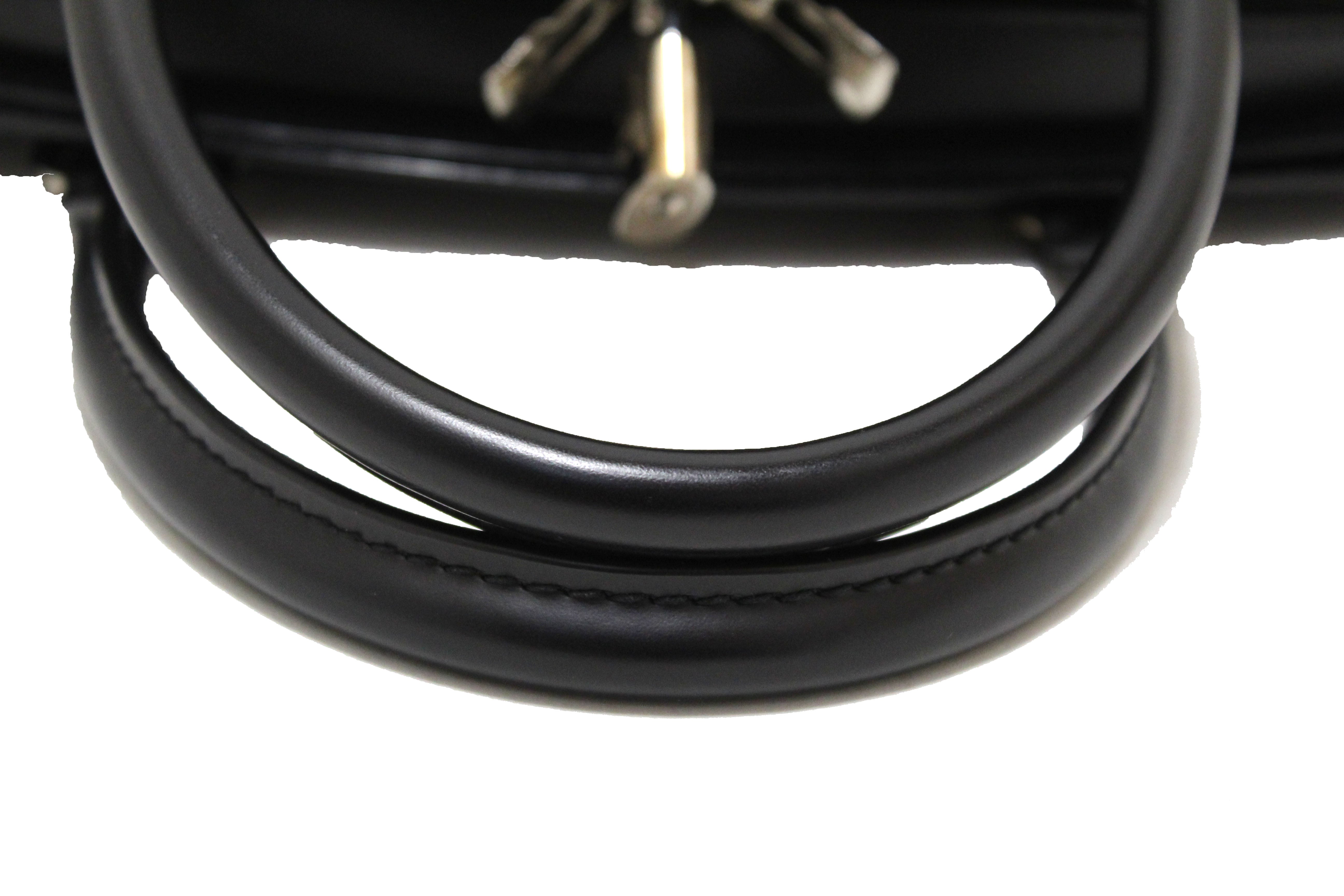 Authentic Louis Vuitton Black Epi Leather Pont-Neuf PM Handbag