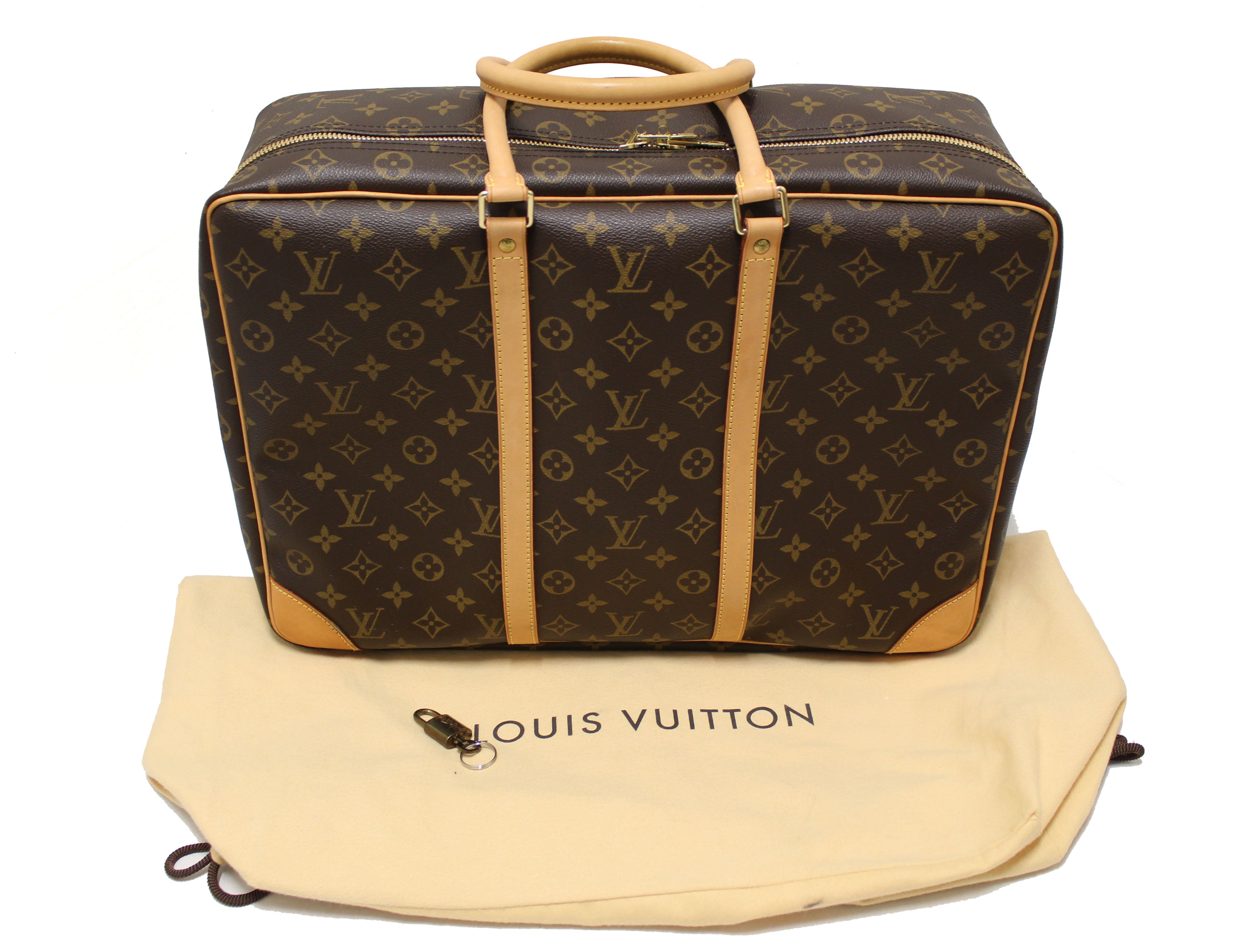 LOUIS VUITTON Sirius 55 Monogram Canvas Suitcase Travel Bag Brown